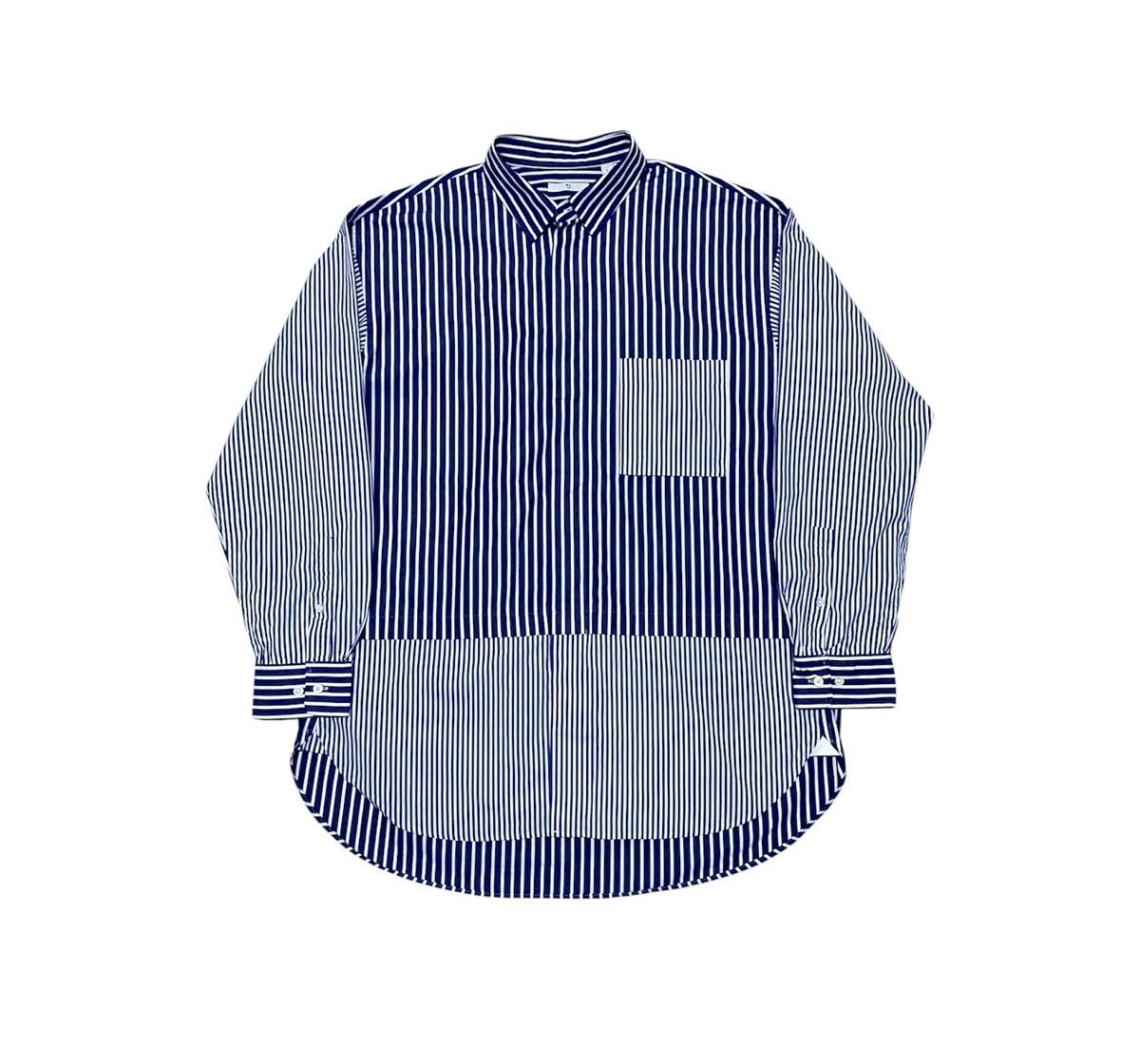 Japanese Brand × Jil Sander × Uniqlo Uniqlo x Jil Sander (+J) Oversize Stripe Shirt Size US L / EU 52-54 / 3 - 1 Thumbnail