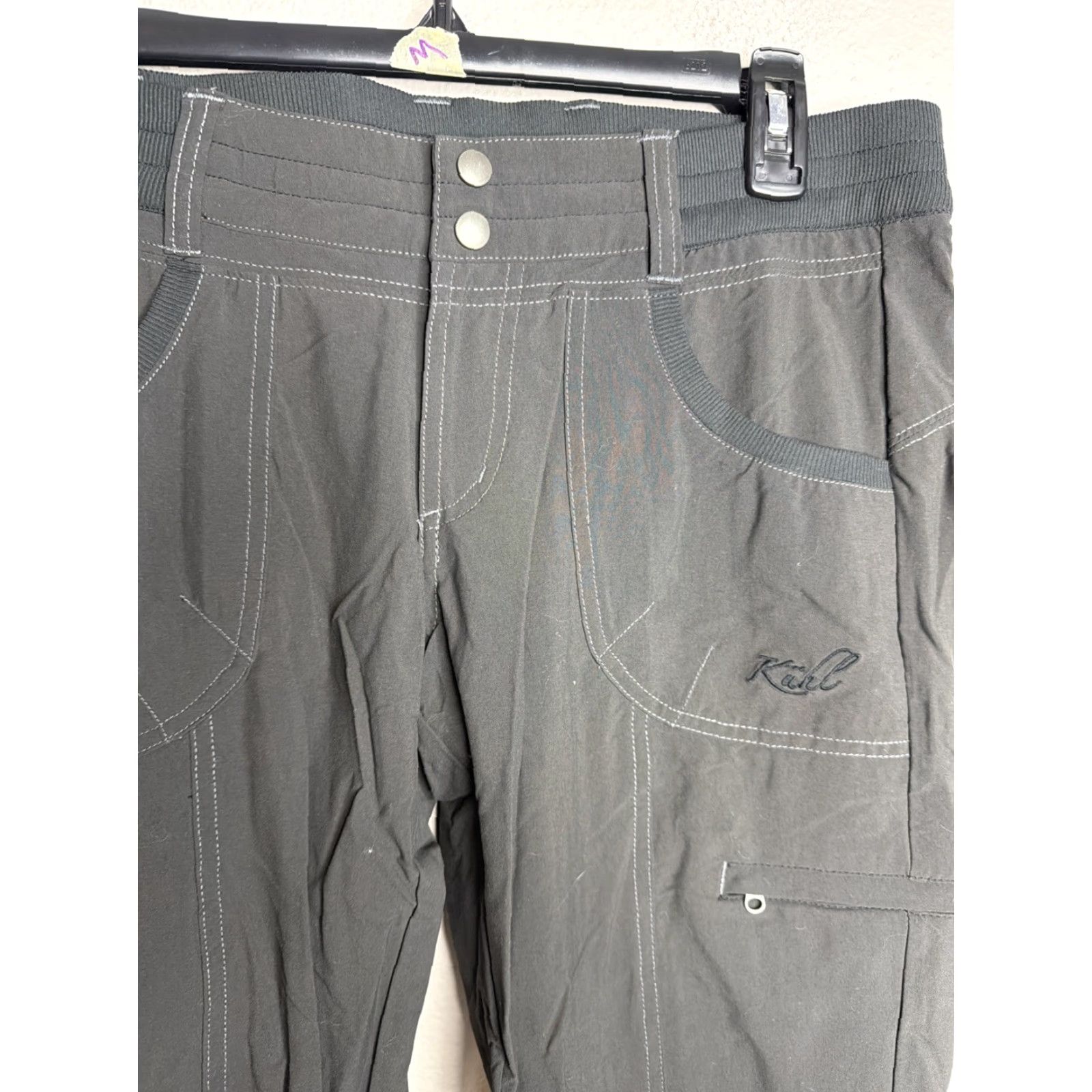 Vintage KuhL Womens Pants Cargo Black 4 Straight Leg Lightweight Outdoor EUC Size 27" / US 4 / IT 40 - 3 Thumbnail