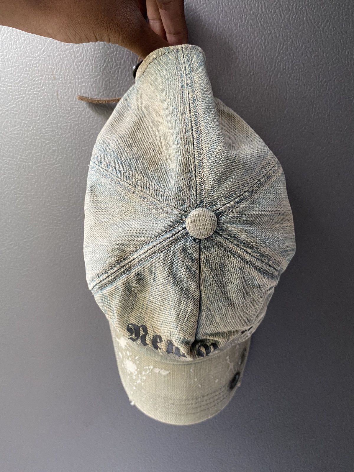 If Six Was Nine × Japanese Brand × Le Grande Bleu (L.G.B.) Vintage ripped painter stone wash cap punks hat Size ONE SIZE - 6 Thumbnail