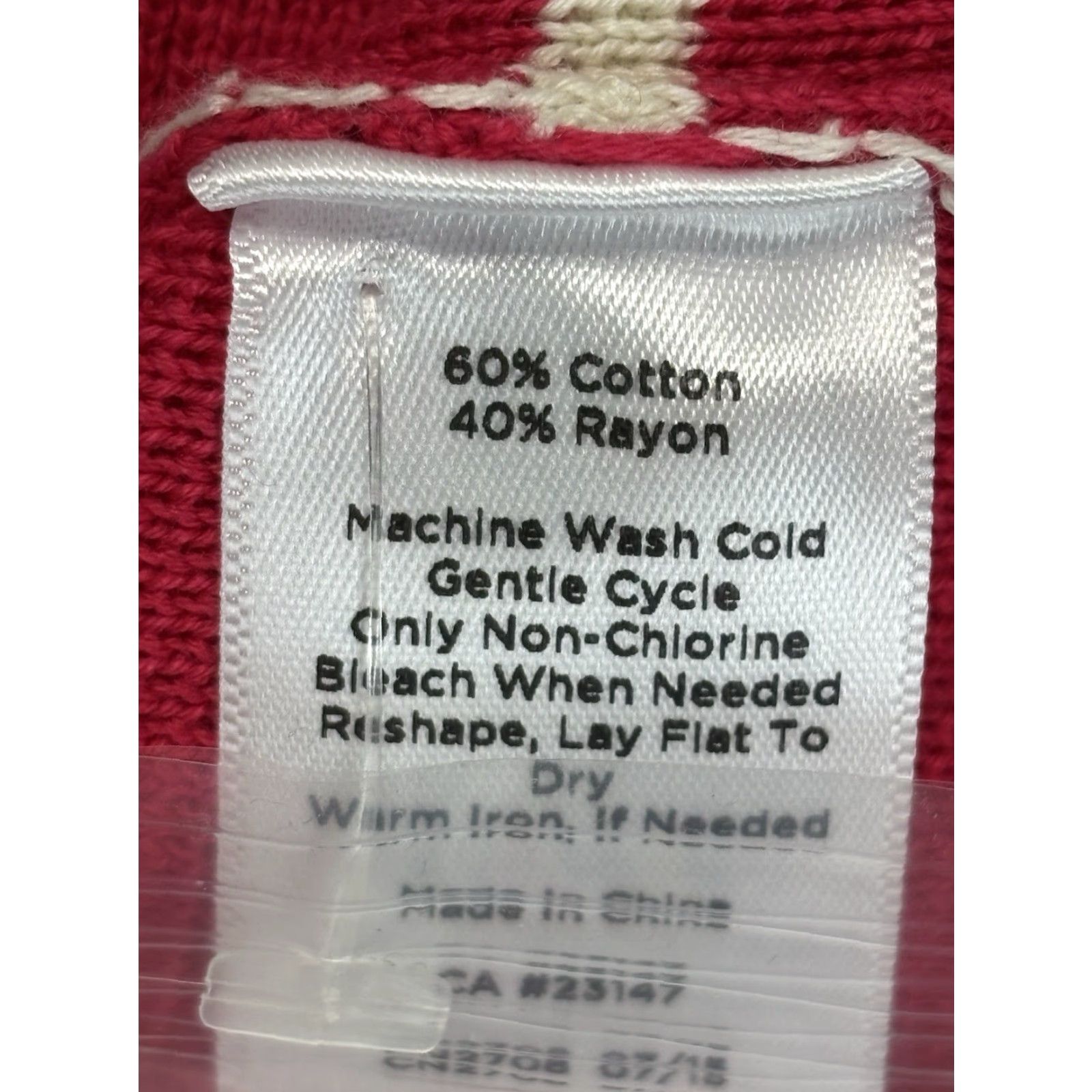 Talbots Talbots Cardigan Sweater Jacket Women L Pink White Striped Knit Cotton Blend Regular Size L / US 10 / IT 46 - 7 Thumbnail