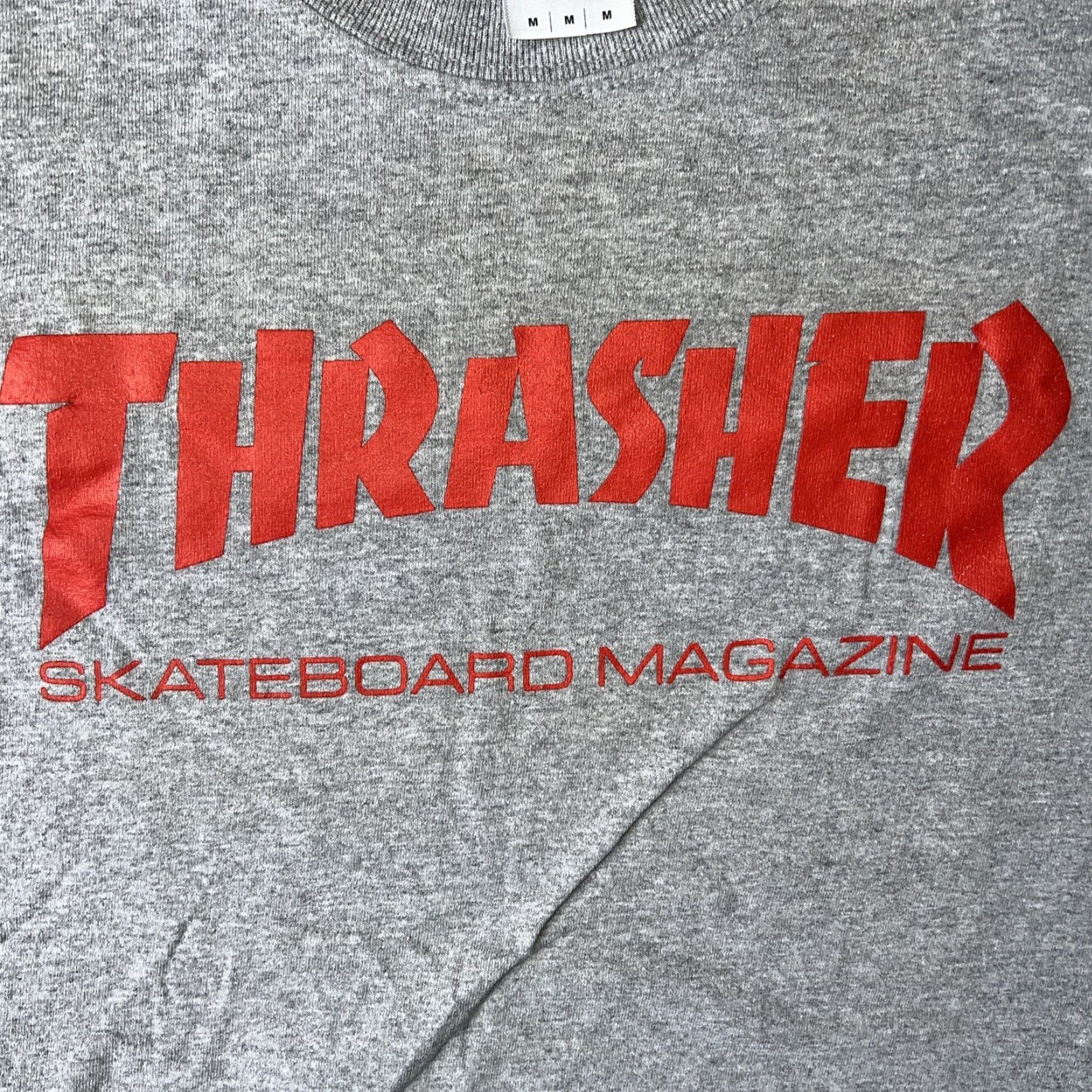 Thrasher Thrasher Shirt Gray Medium Logo Skateboarder Skater T-Shirt Mens Size M Vintage Size US M / EU 48-50 / 2 - 2 Thumbnail