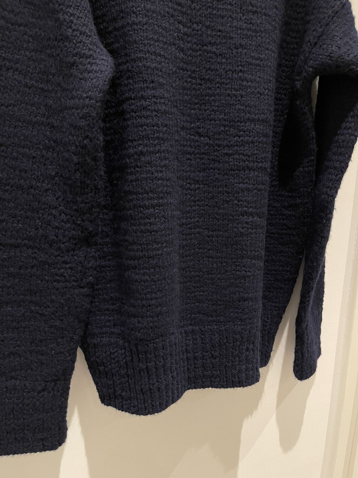 Maison Margiela Maison Margiela AW06 Navy Wool Shawl Collar Knit Sweater Size US L / EU 52-54 / 3 - 15 Thumbnail