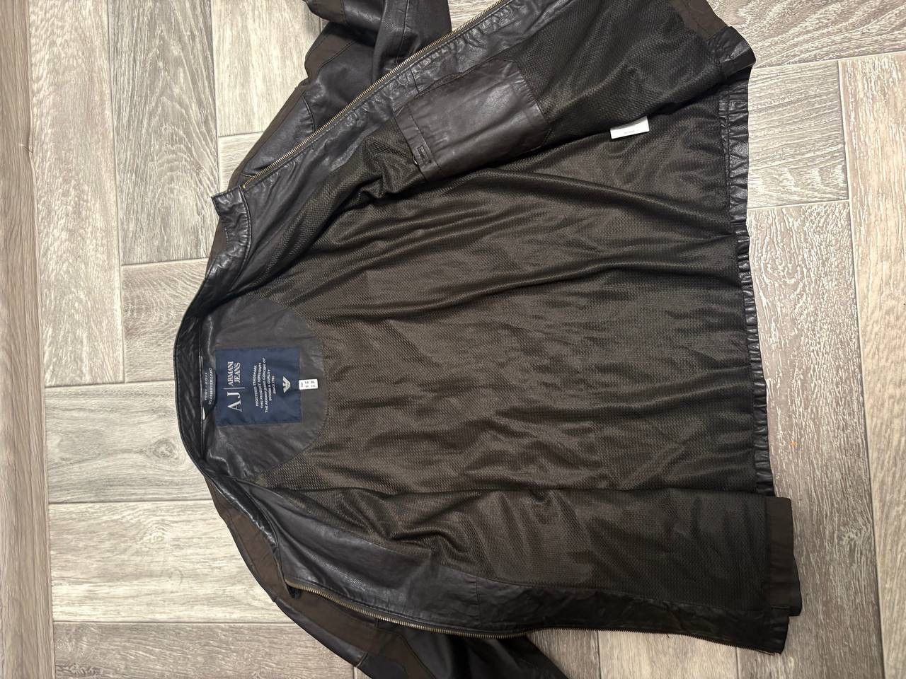 Armani Vintage Armani Jeans Leather Jacket for 30 years Armani Y2k Size US XL / EU 56 / 4 - 11 Thumbnail
