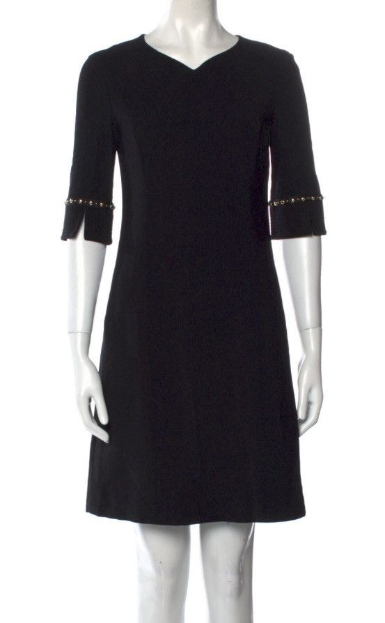 Versace Versace 🇮🇹 Black Stud Sleeve Mini Cocktail Dress Italy 38 NWT Size XS / US 0-2 / IT 36-38 - 1 Thumbnail