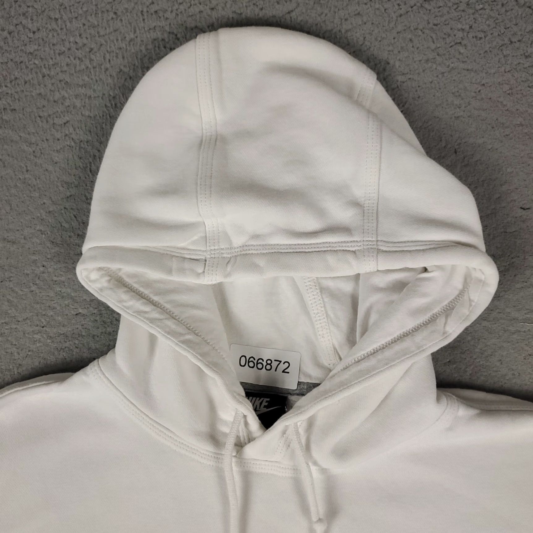 Nike Nike Hoodie Mens L White Pullover Sweatshirt Swoosh Logo Mock Neck Adjustable All Seasons Size US L / EU 52-54 / 3 - 2 Thumbnail