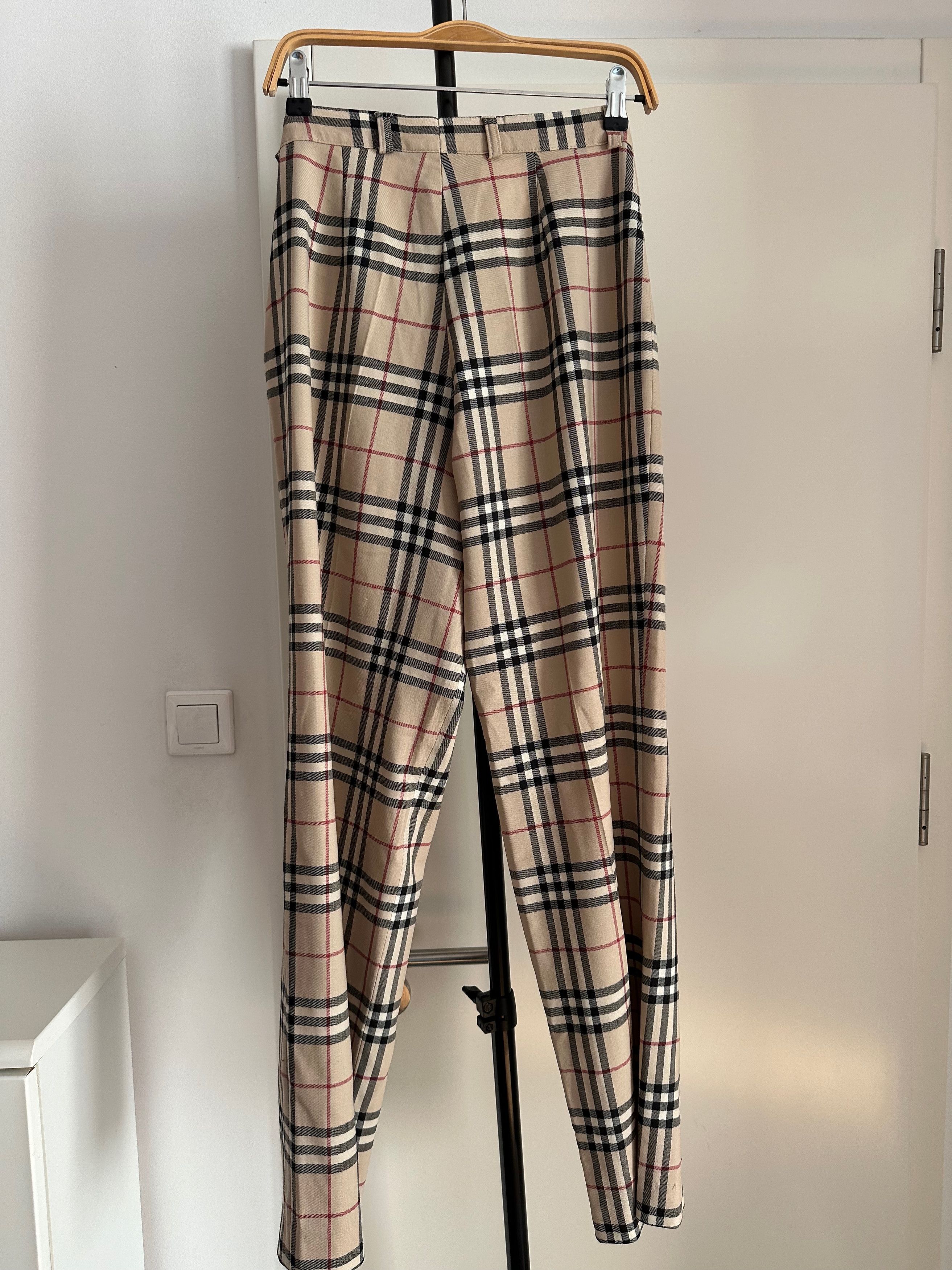 Burberry Vintage BURBERRY nova check plaid trousers wool pants Size 28" / US 6 / IT 42 - 8 Thumbnail