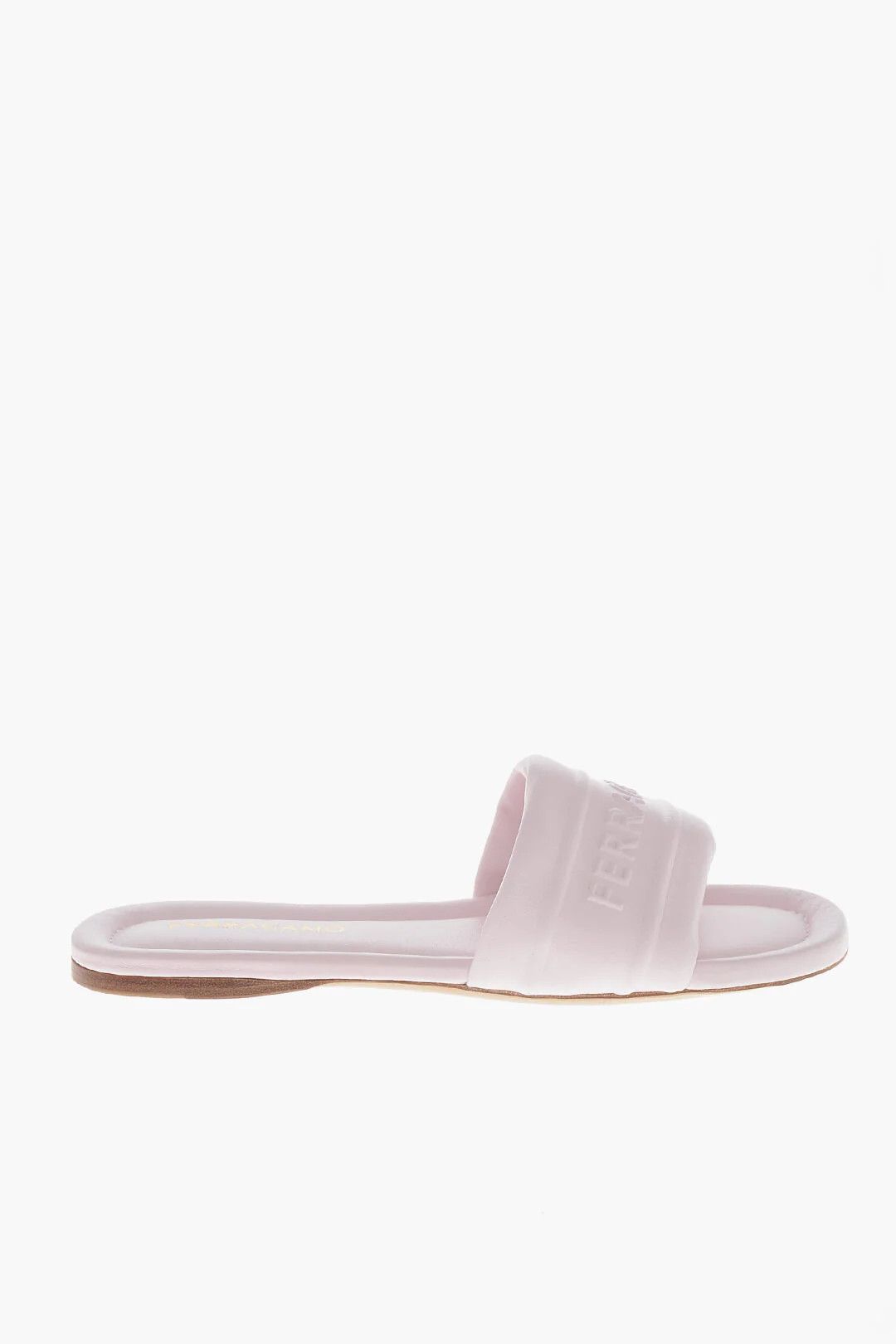 Salvatore Ferragamo og1mm0426 Leather Slides in Pink Size US 7.5 / IT 37.5 - 1 Thumbnail