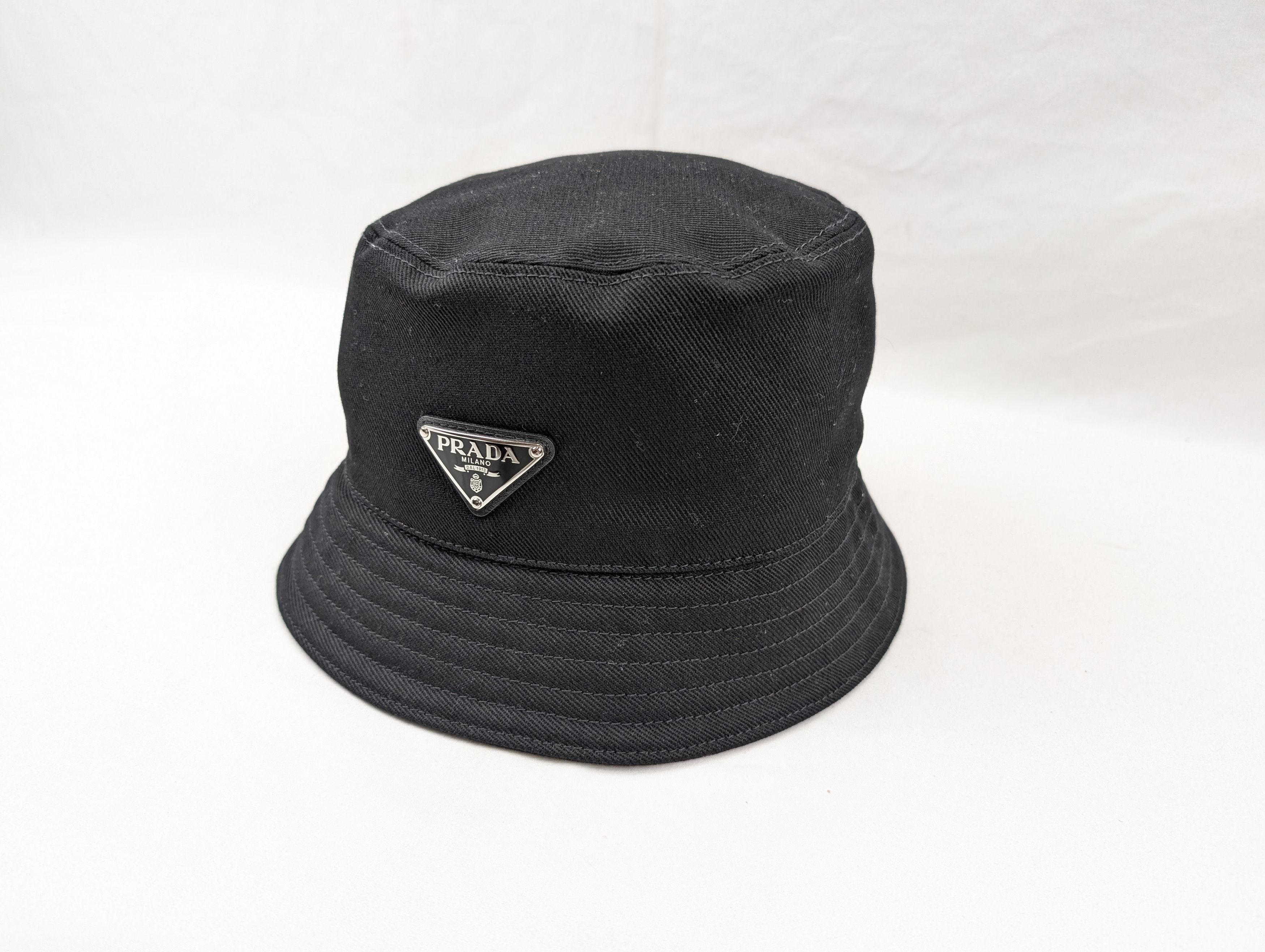 Prada o1rshd1 Size: M / Bucket Hat / Cap in Nero Size ONE SIZE - 7 Thumbnail