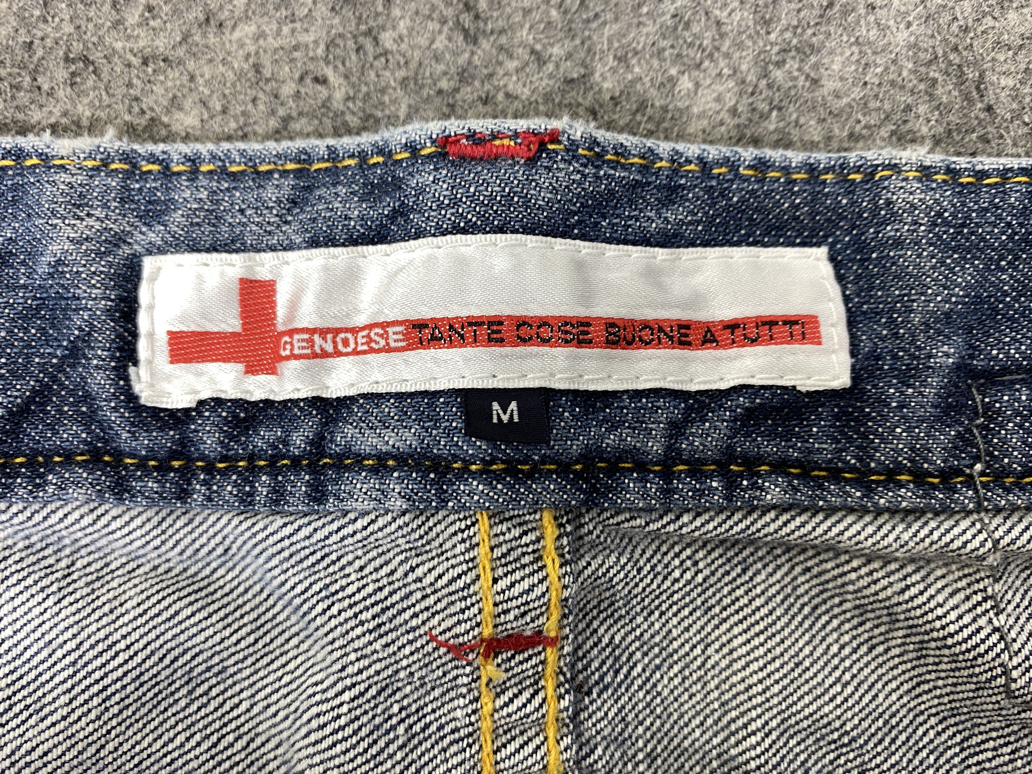 Japanese Brand Distressed Blue Vintage Genoese Flare Jeans 31x29.5 - JN3277 Size US 31 - 11 Thumbnail