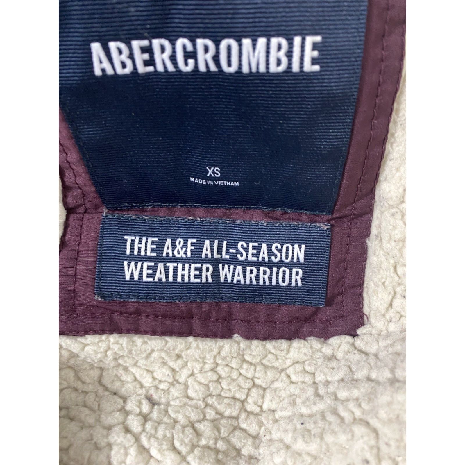 Abercrombie & Fitch Abercrombie & Fitch Weather Warrior Jacket Women's Hooded Maroon XS Size XS / US 0-2 / IT 36-38 - 6 Thumbnail