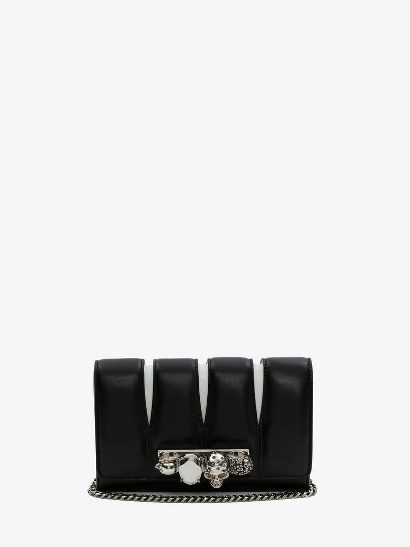 Alexander McQueen o1loc1c0225 Size: OS/The Slash Clutch in Black Size ONE SIZE - 1 Thumbnail