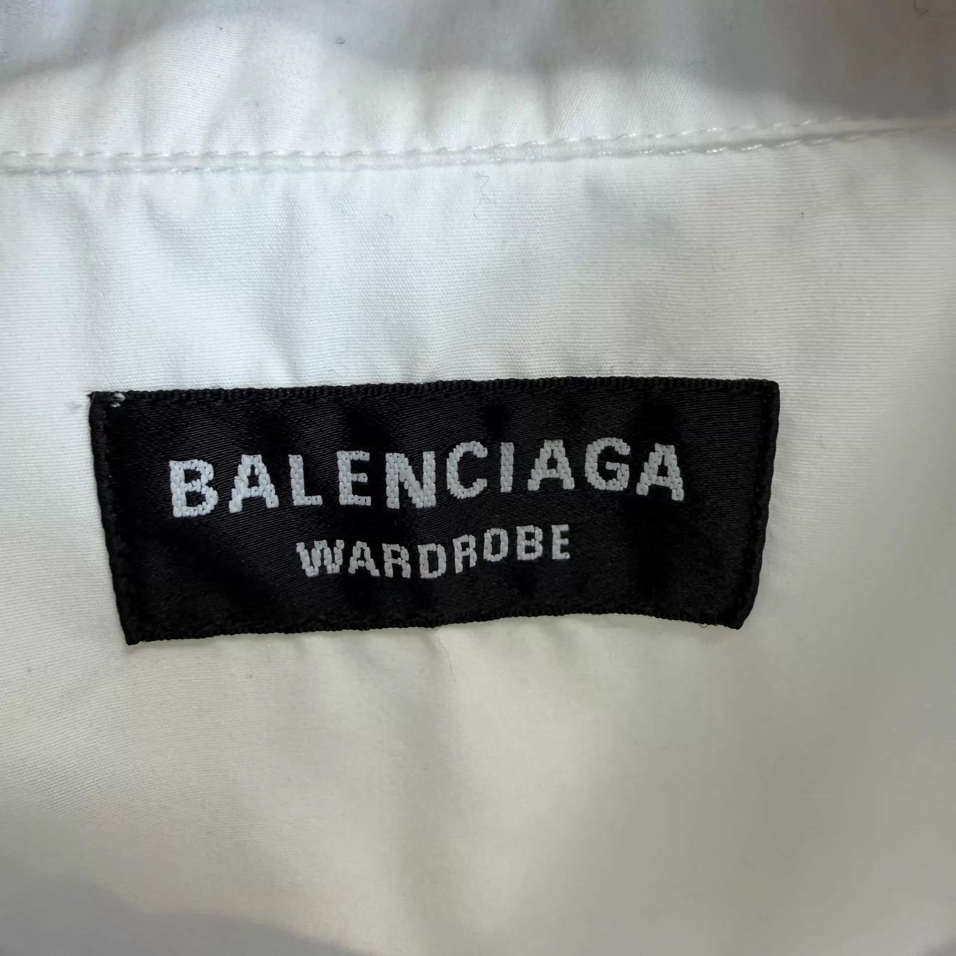 Balenciaga Balenciaga White BB Embroidered Shirt Size 39 Size US M / EU 48-50 / 2 - 4 Thumbnail