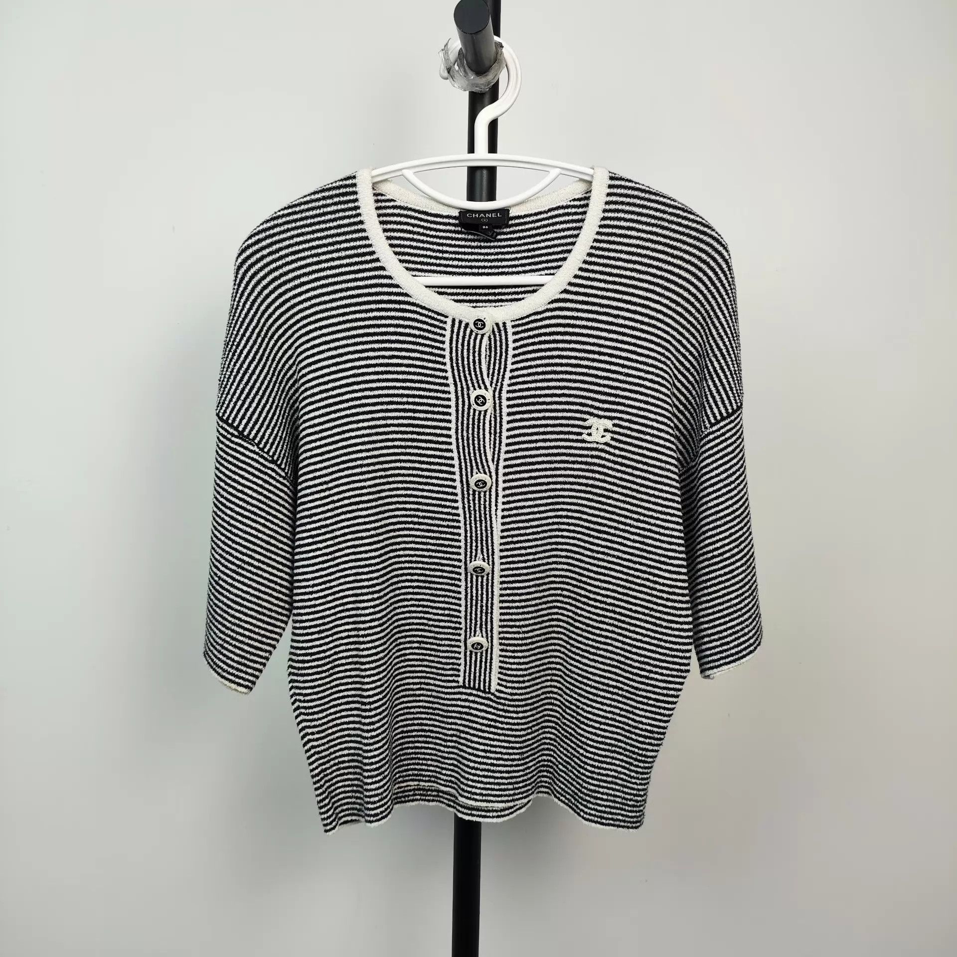 Chanel Chanel striped cardigan 36 Size XS / US 0-2 / IT 36-38 - 1 Thumbnail