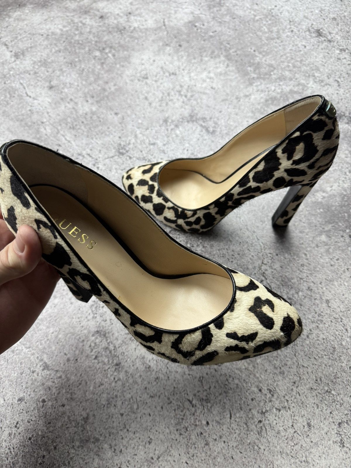 Guess Avant Garde Japanesse Leopard Printed Hells Y2K Boots 00’s Size US 7 / IT 37 - 12 Thumbnail