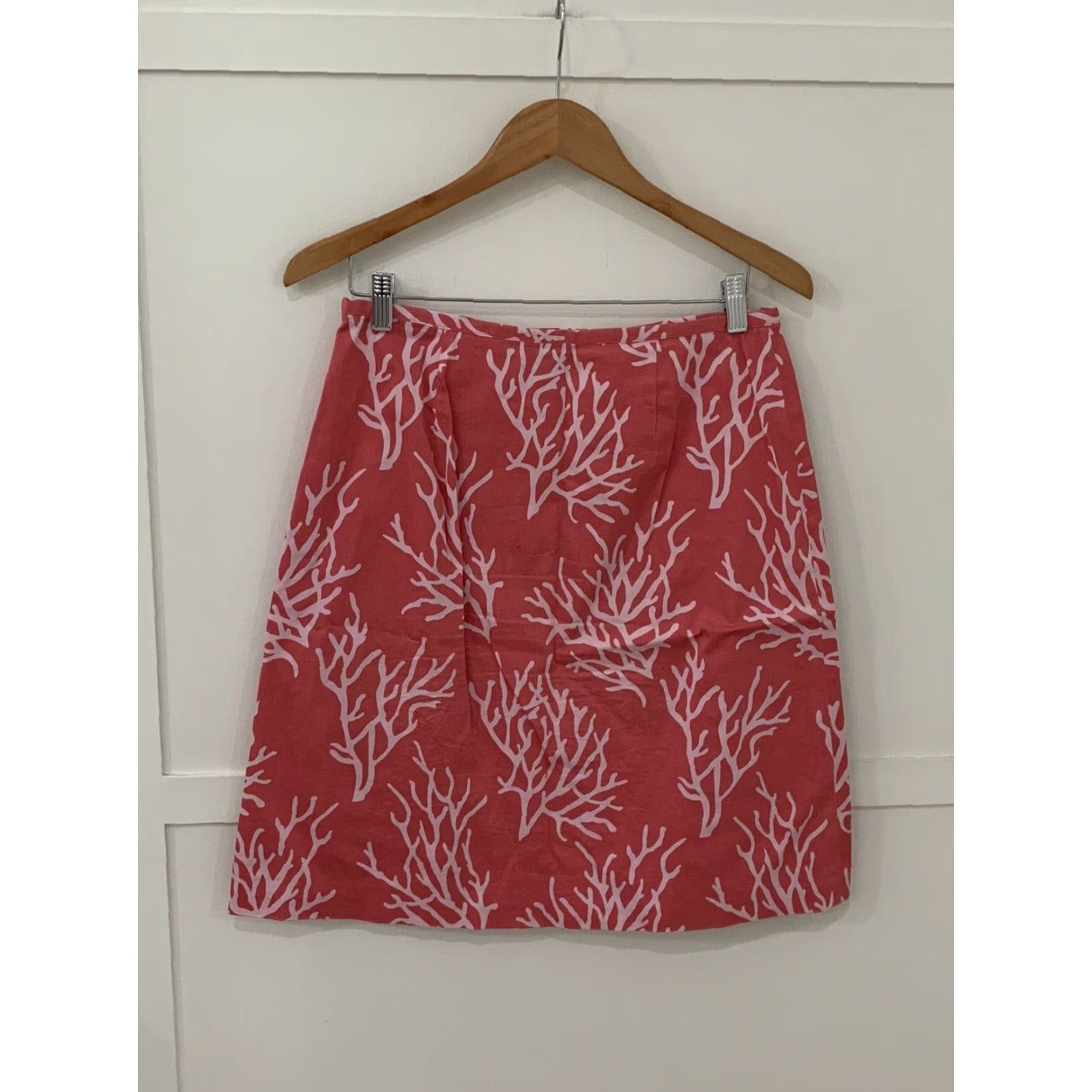 Brooks Brothers Brooks Brothers Pink Coral Aline Skirt Womens Size 6 Knee Length Size 28" / US 6 / IT 42 - 2 Thumbnail