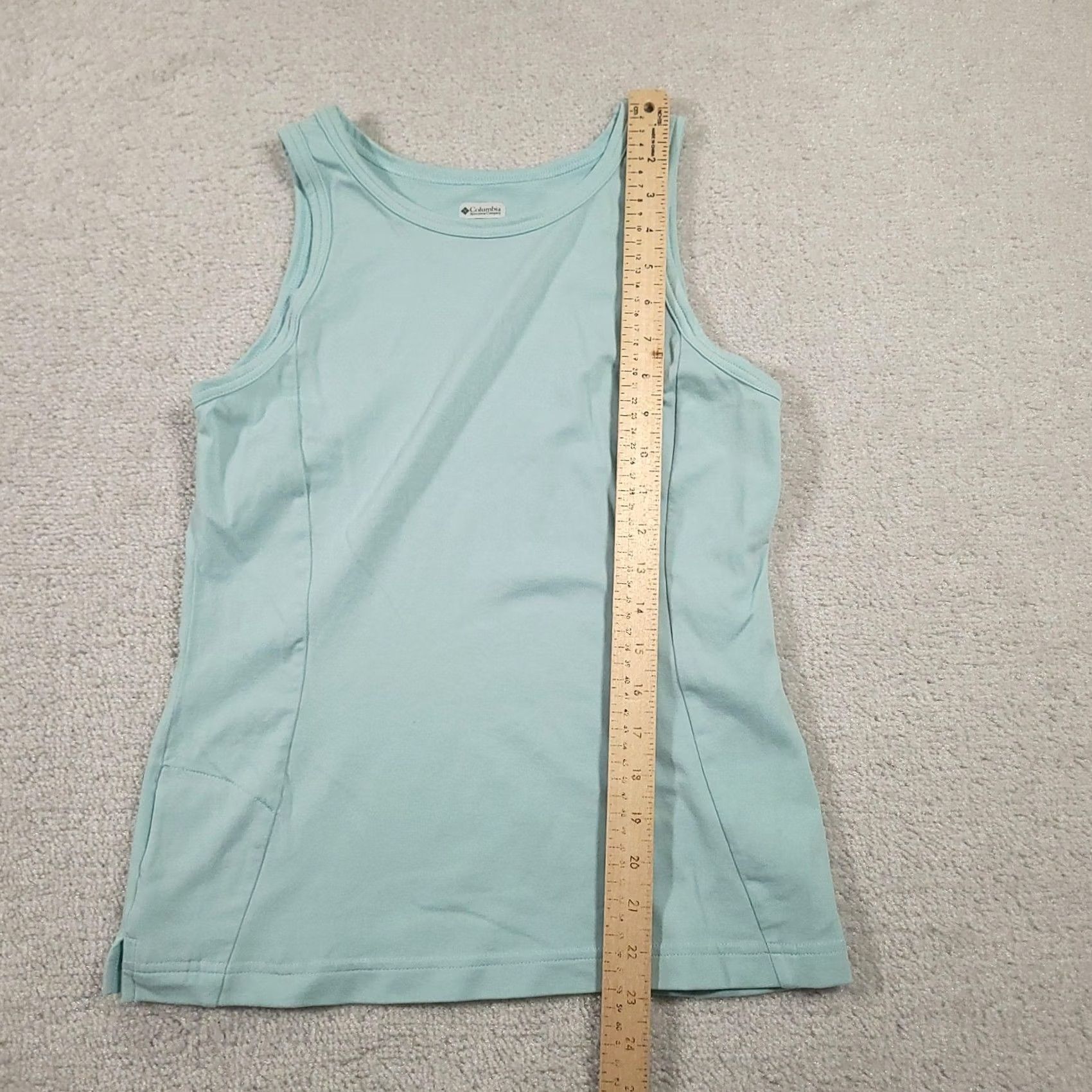 Vintage Columbia Shirt Womens M Light Blue Titanium Tank Top Stretch Nylon Athletic Sleeveless Crew Neck Size M / US 6-8 / IT 42-44 - 6 Thumbnail