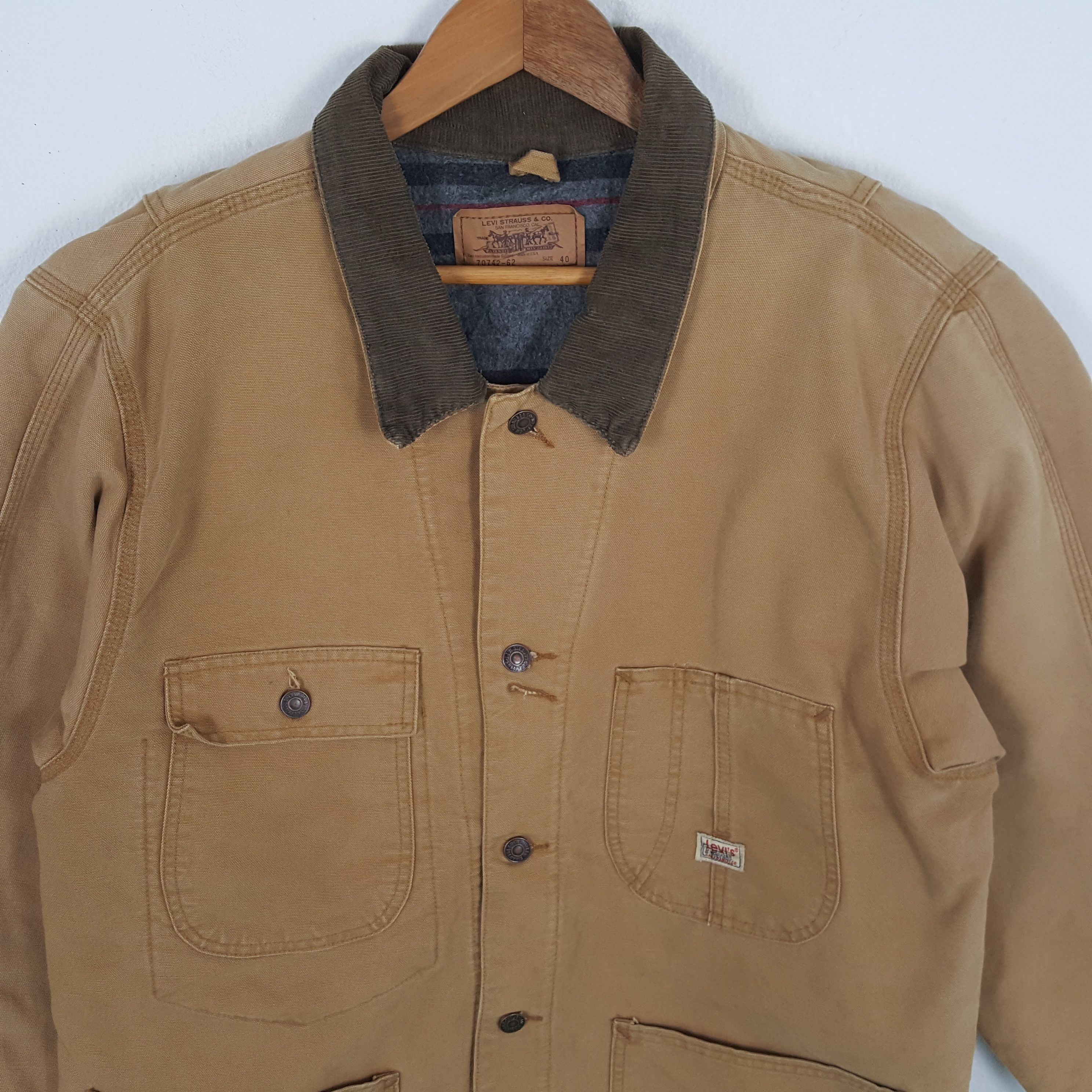 Levi's × Vintage Vintage LEVI'S American Style Work wear Jacket Size US XL / EU 56 / 4 - 2 Thumbnail