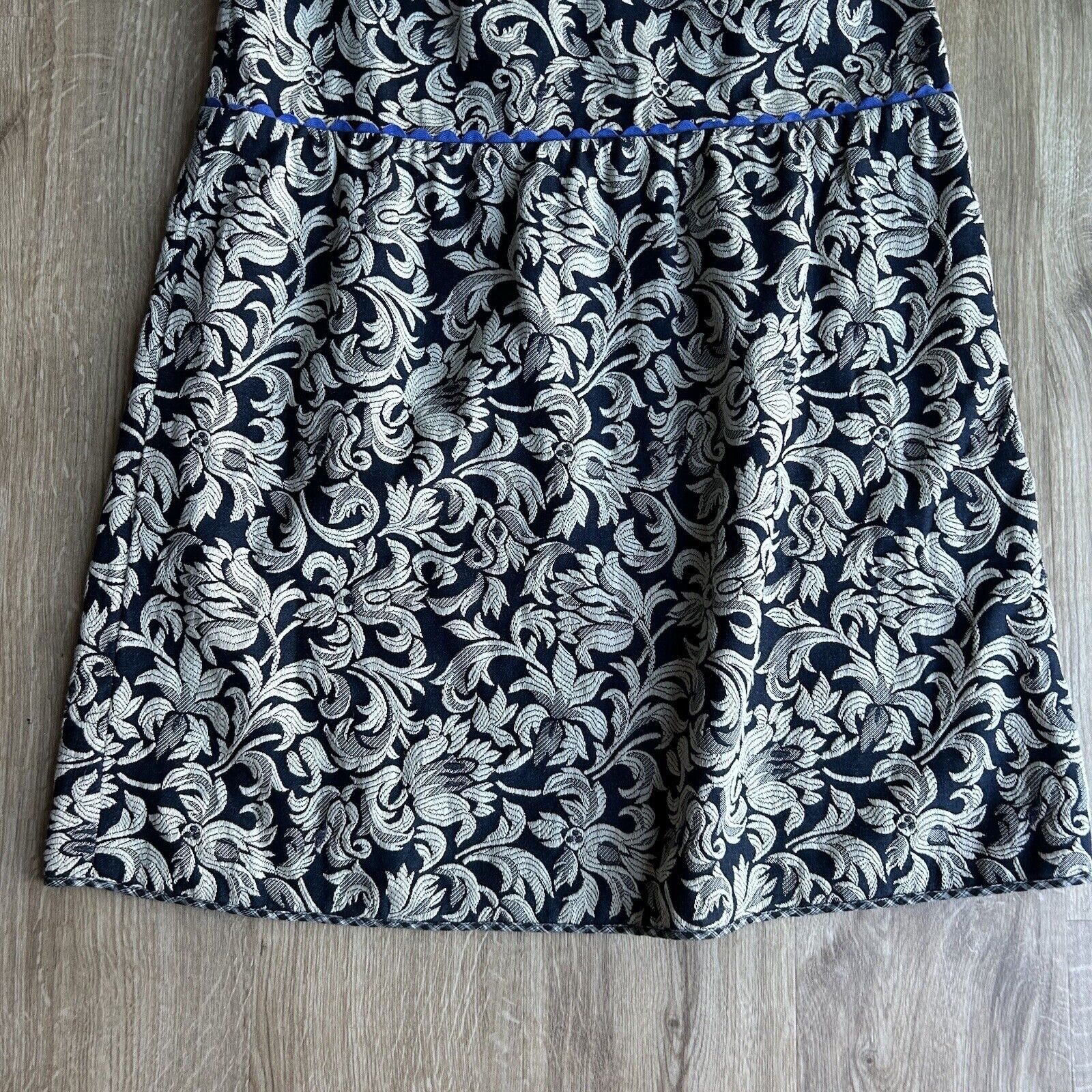 Dosa DOSA Women’s Dress Gray Blue Mini Floral Paisley Sleeveless Size L / US 10 / IT 46 - 3 Thumbnail