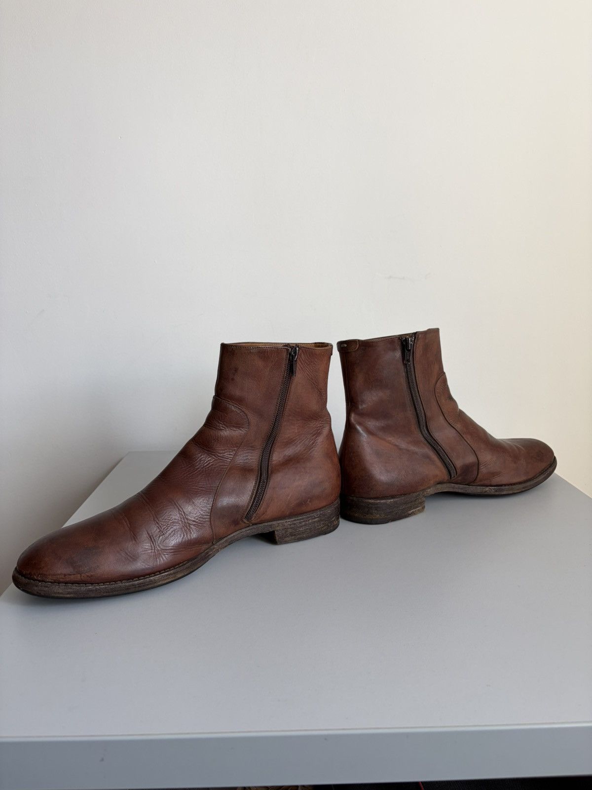 Maison Margiela Martin Margiela AW04 22 lookbook side zip riding boots Size US 14 / EU 47 - 5 Thumbnail