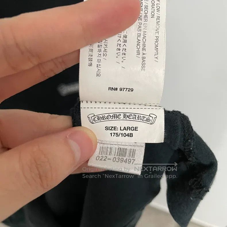 Chrome Hearts CHROME HEARTS Size L Black scroll arm Sanskrit back dark cr Size US L / EU 52-54 / 3 - 8 Thumbnail