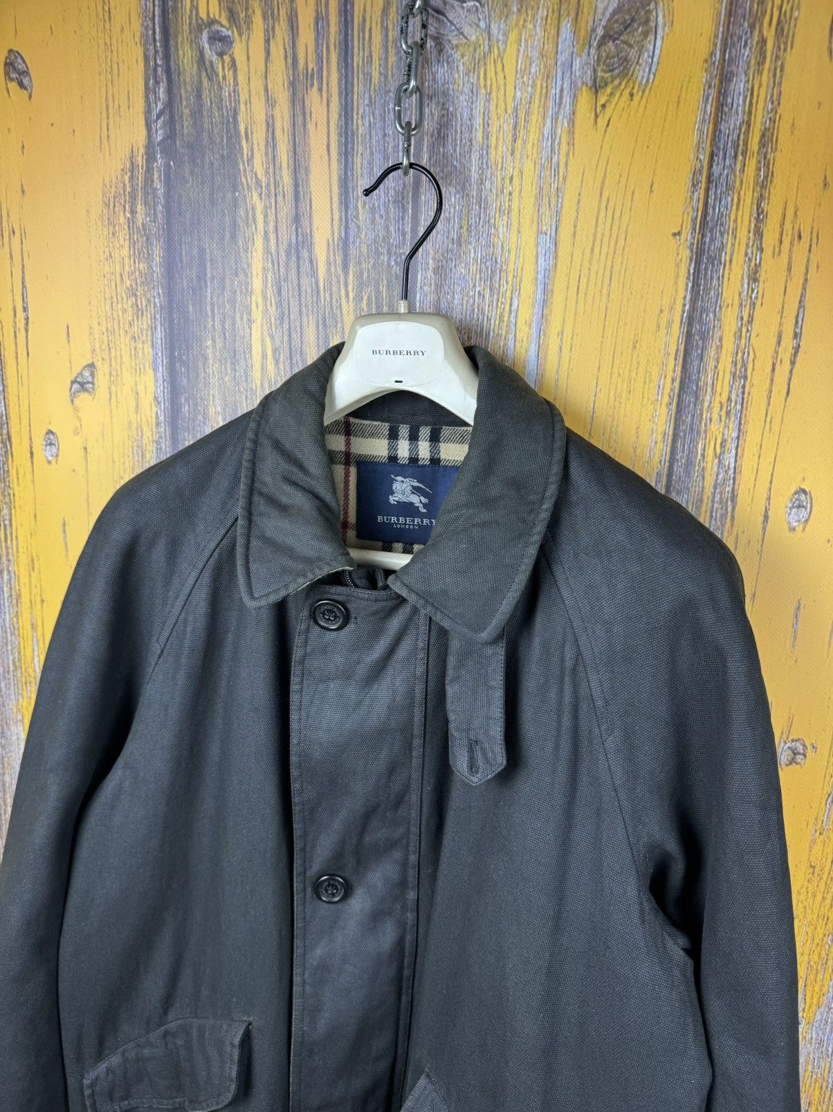 Burberry Burberry London Wax Jacket Archive Vintage Size US L / EU 52-54 / 3 - 11 Thumbnail
