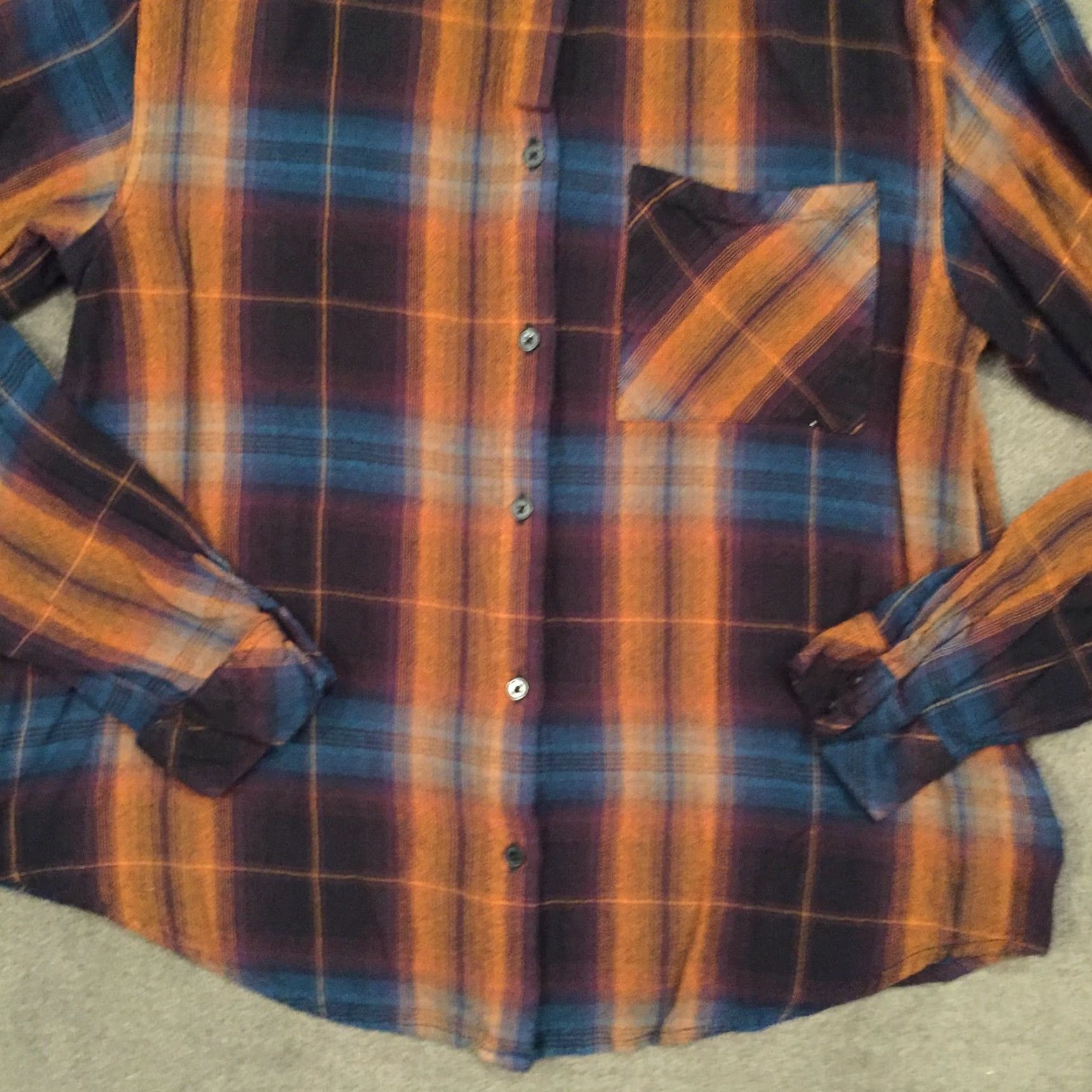 Decree **Decree Women's Medium Multicolor Plaid Long Sleeve Button Front Shirt** User: **Decree Women's Medium Multicolor Plaid Long Sleeve Button-Up Shirt** Size M / US 6-8 / IT 42-44 - 4 Thumbnail