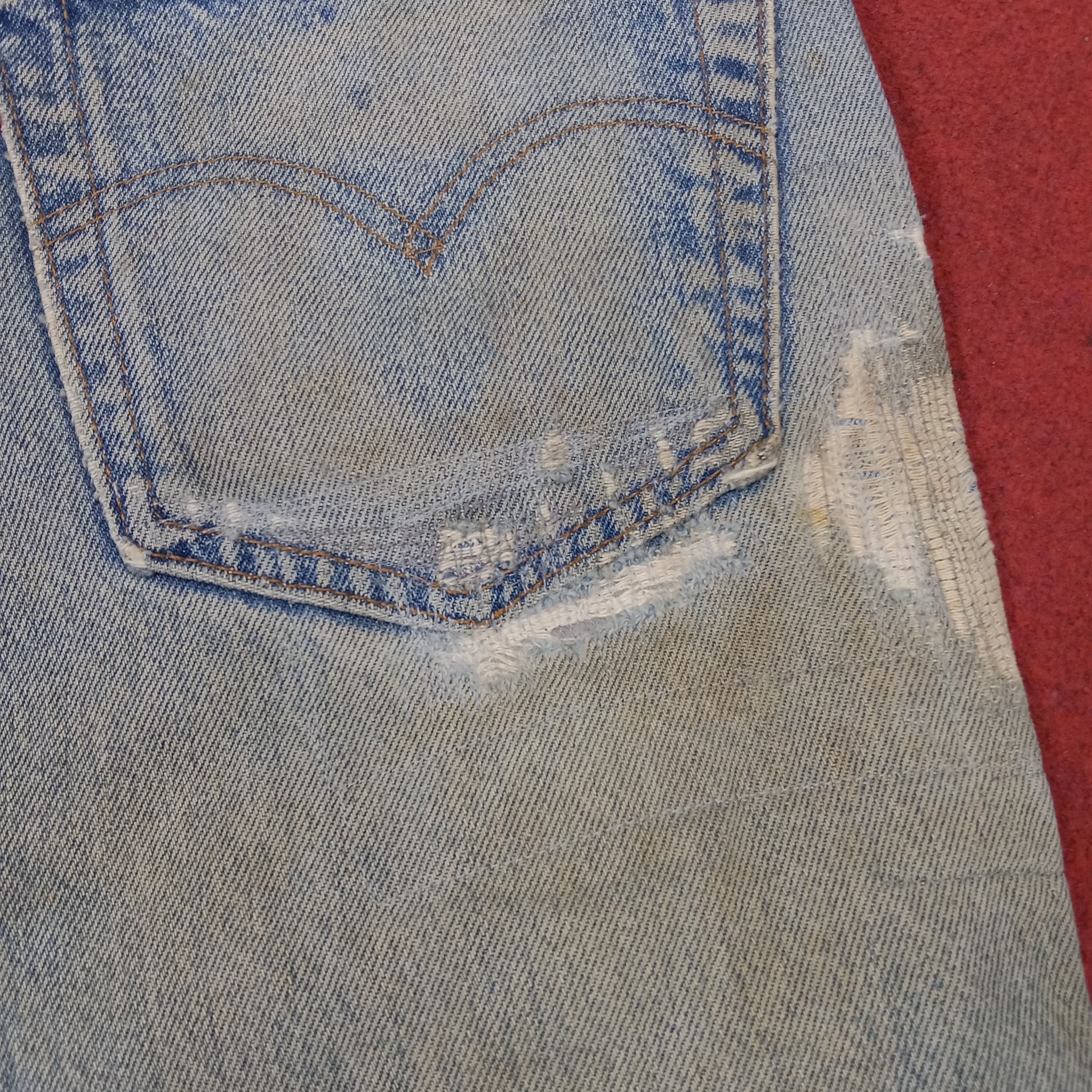 Levi's × Vintage Levis Distressed Jeans Daily Streetwear Style Size US 30 / EU 46 - 16 Thumbnail