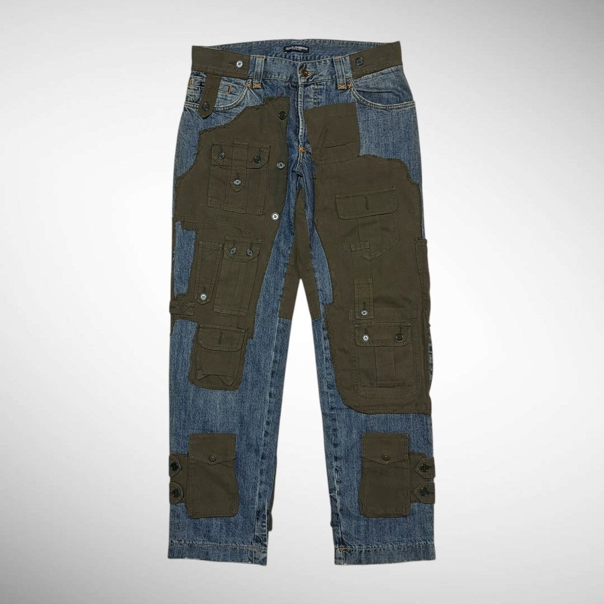 Dolce & Gabbana Dolce and Gabbana 2005AW Hybrid Multi Pocket Cargo Denim Size US 34 / EU 50 - 1 Thumbnail
