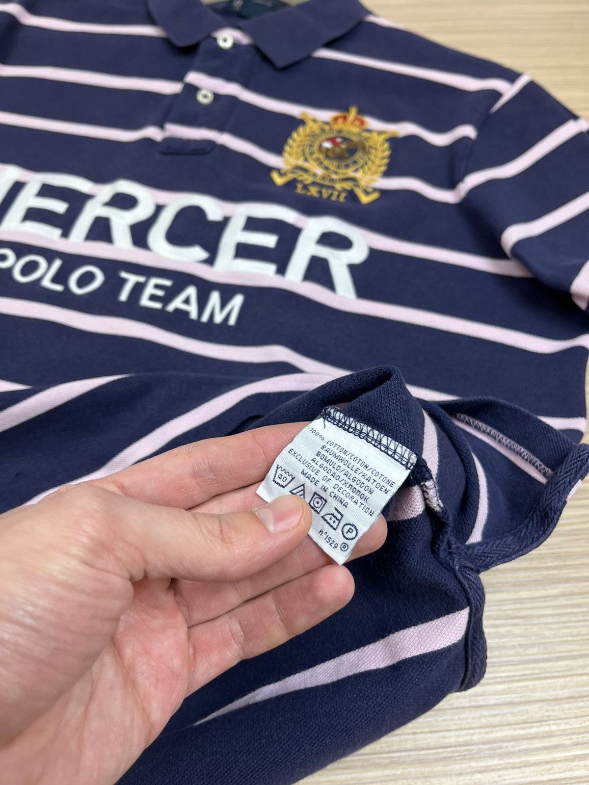 Polo Ralph Lauren × Vintage Chief Keef Polo Ralph Lauren Mercer team striped big pony Size US L / EU 52-54 / 3 - 8 Thumbnail