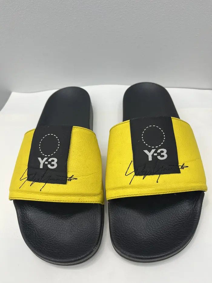 Adidas × Y-3 Adidas Y-3 by Yohji Yamamoto Logo Embroidered Slides Size US 10 / EU 43 - 3 Thumbnail
