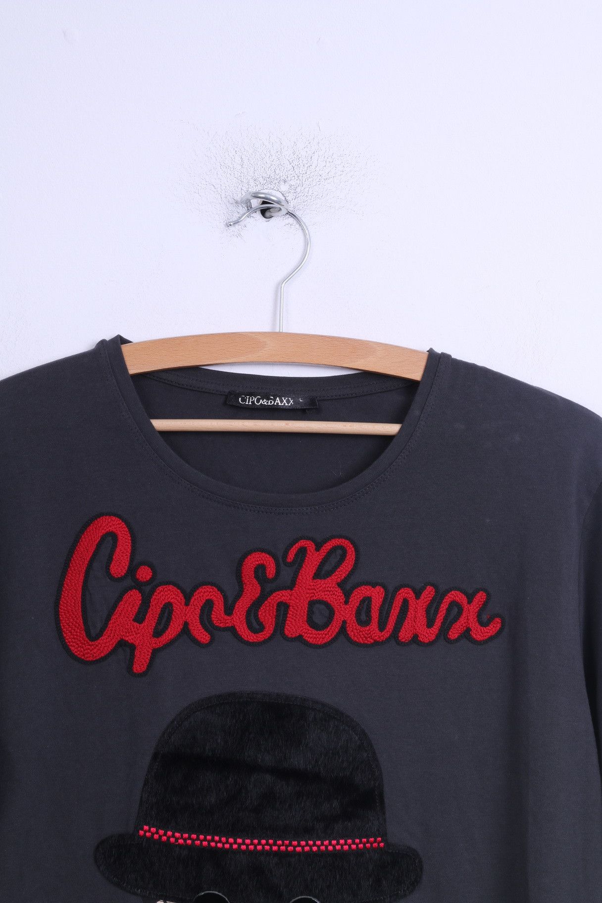 Vintage Cipo & Baxx Mens L Long Sleeved Shirt Cotton Grey 6227 Size US L / EU 52-54 / 3 - 3 Thumbnail