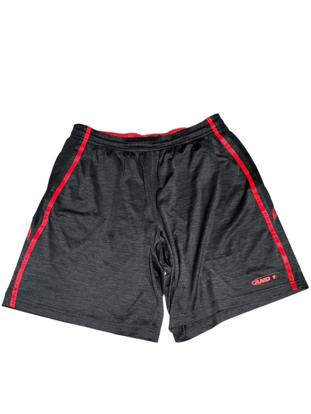 JW Anderson And1 Red/Black Hoop Basketball Mesh Shorts Mens Sz XL Size US 36 / EU 52 - 1 Thumbnail
