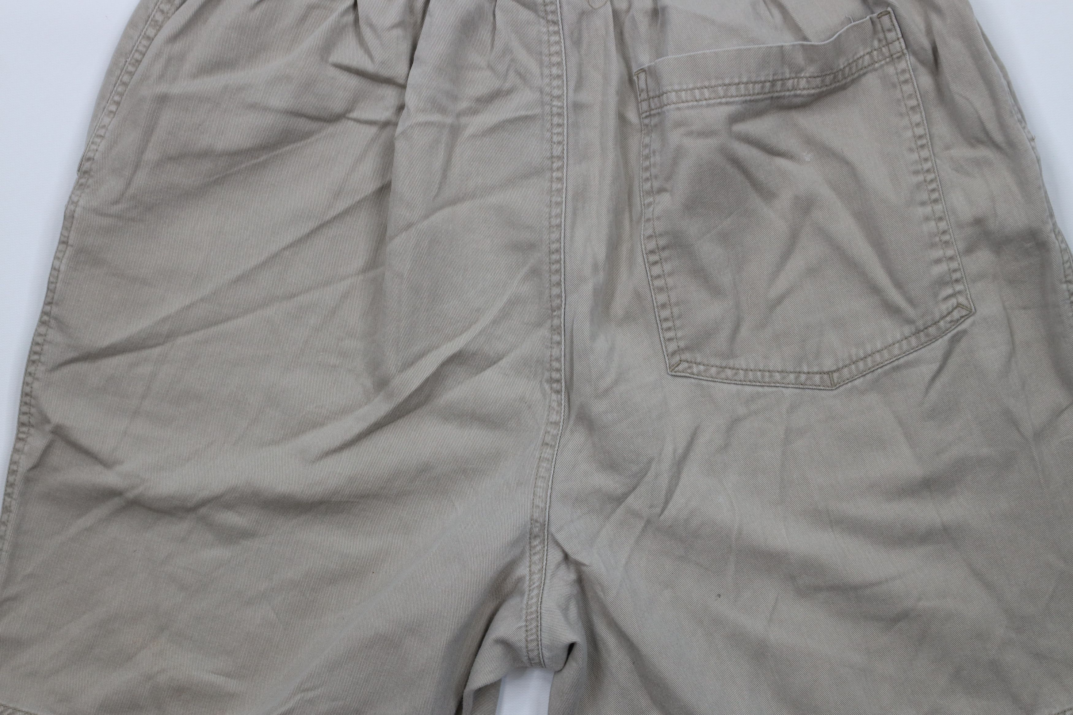 Vintage Vintage 90s Streetwear Blank Above Knee Shorts Beige Size US 32 / EU 48 - 13 Thumbnail