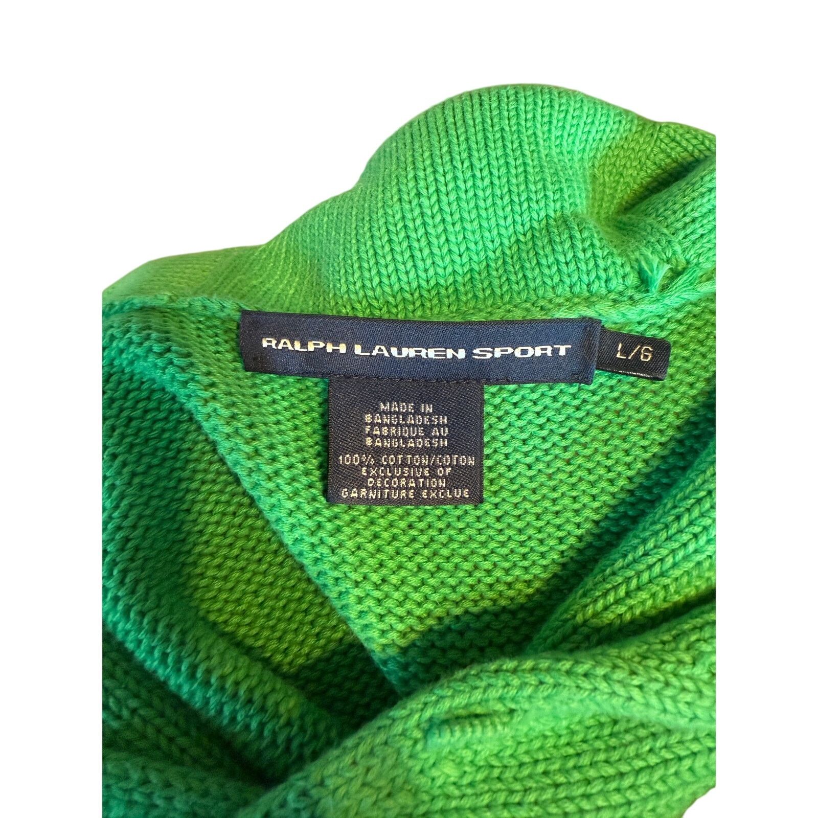 Ralph Lauren Ralph Lauren Sport Women Shawl Collar Pony Logo Sweater Sz;L Size L / US 10 / IT 46 - 3 Thumbnail