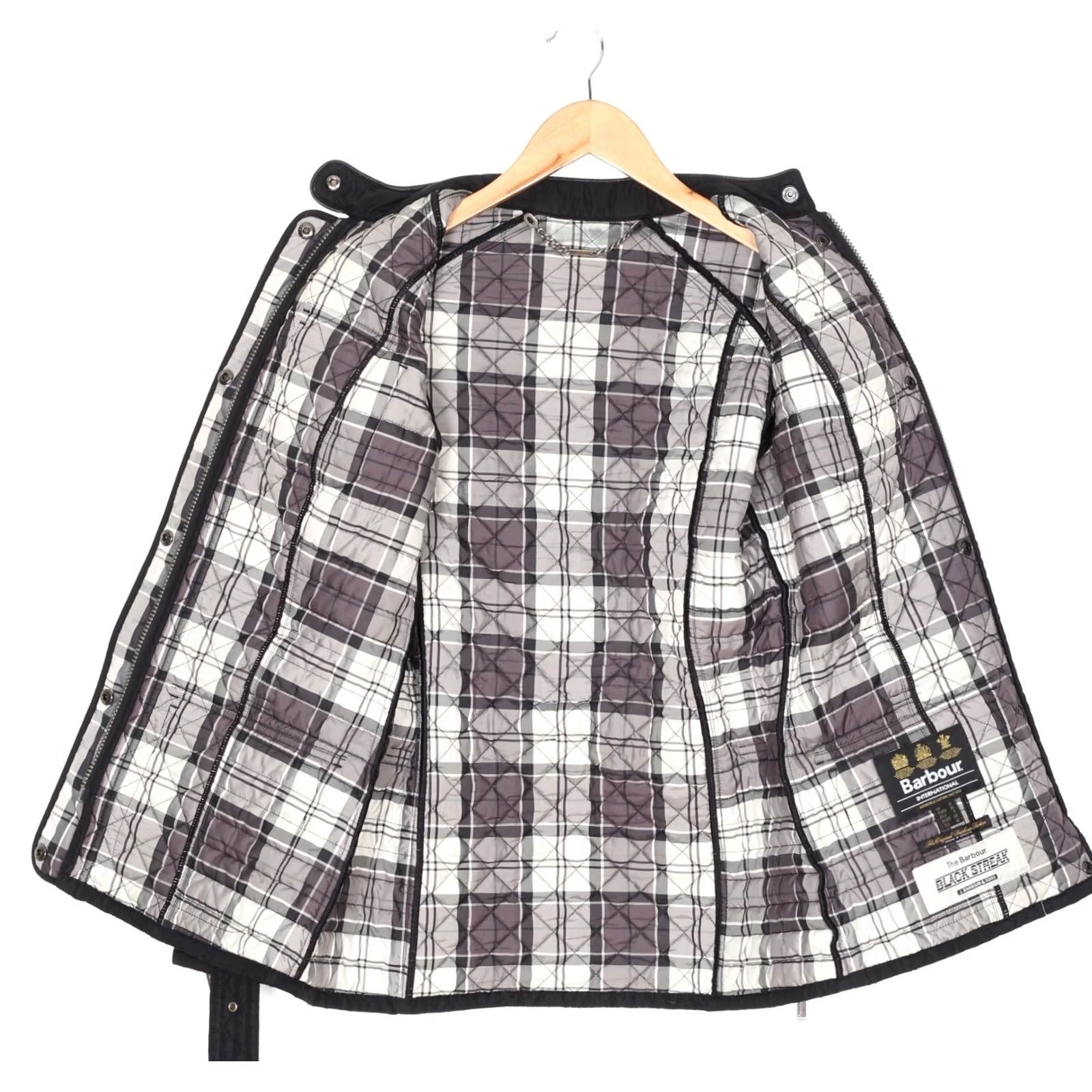 Barbour BARBOUR Jacket Women Quilted VANIER BELTED QUILT BARBOUR INTERNATIONAL MID-LENGTH Black 12 UK 12 EU 38 US 8 Mens? Size XL / US 12-14 / IT 48-50 - 4 Thumbnail