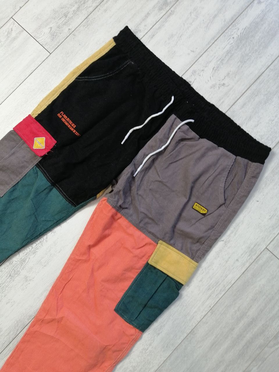 Japanese Brand Stussy x Coursemys Corduroy Patchwork Cargo Pants Size US 38 / EU 54 - 4 Thumbnail