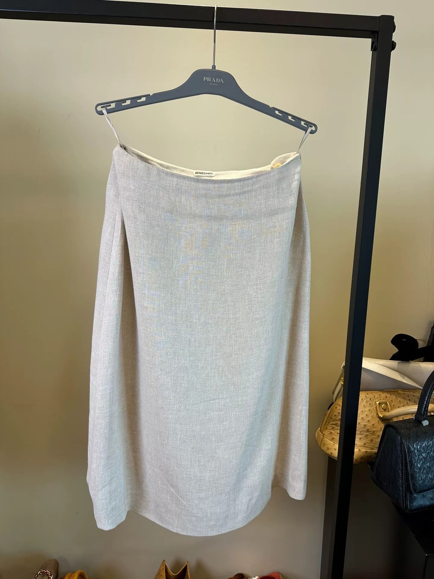 Maison Margiela Hermes by Martin Margiela Linen Skirt Size US 38 / EU 54 - 1 Thumbnail