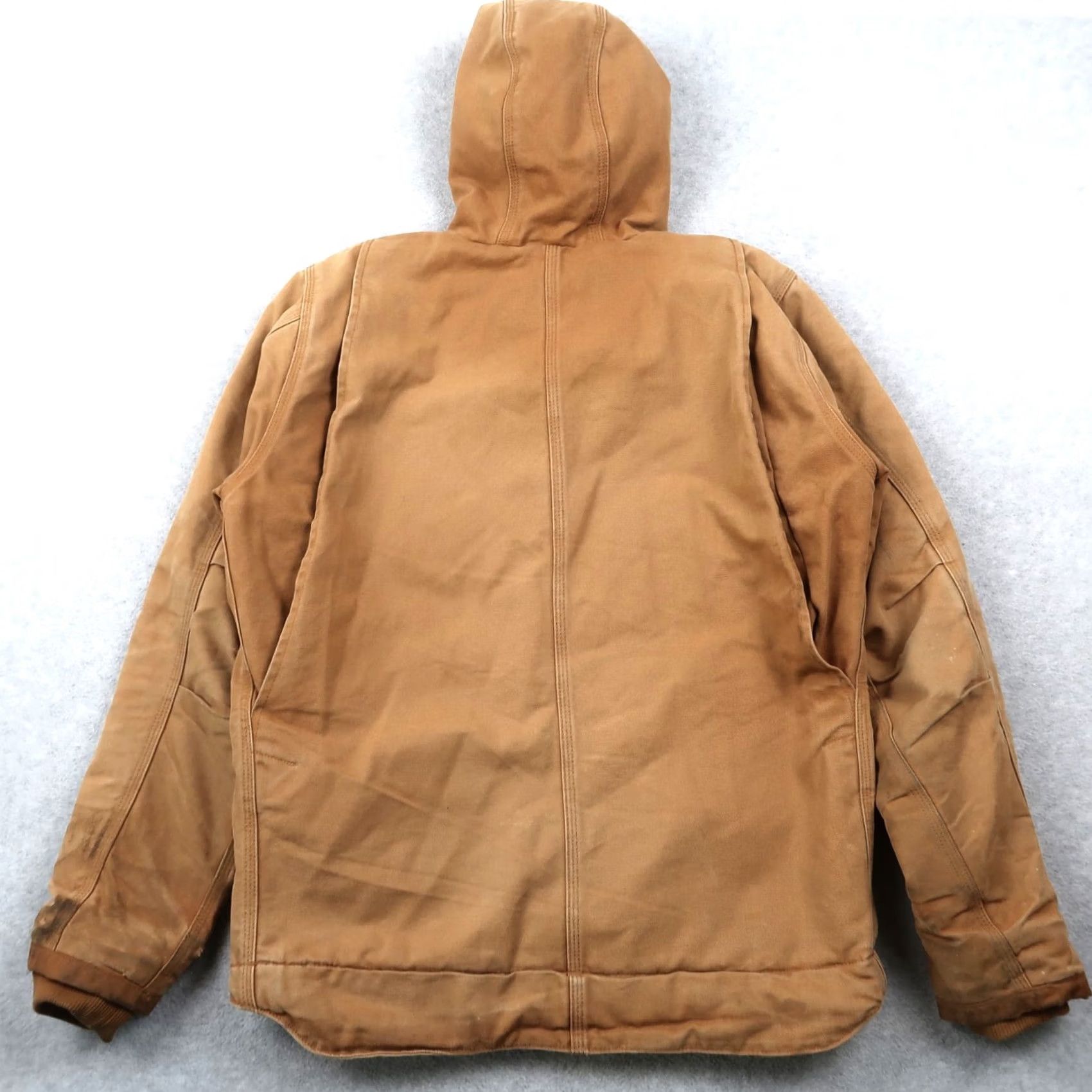 Carhartt Carhartt Brown Hooded Heavyweight Sherpa Lined Work Jacket Mens S Small Size US S / EU 44-46 / 1 - 2 Thumbnail