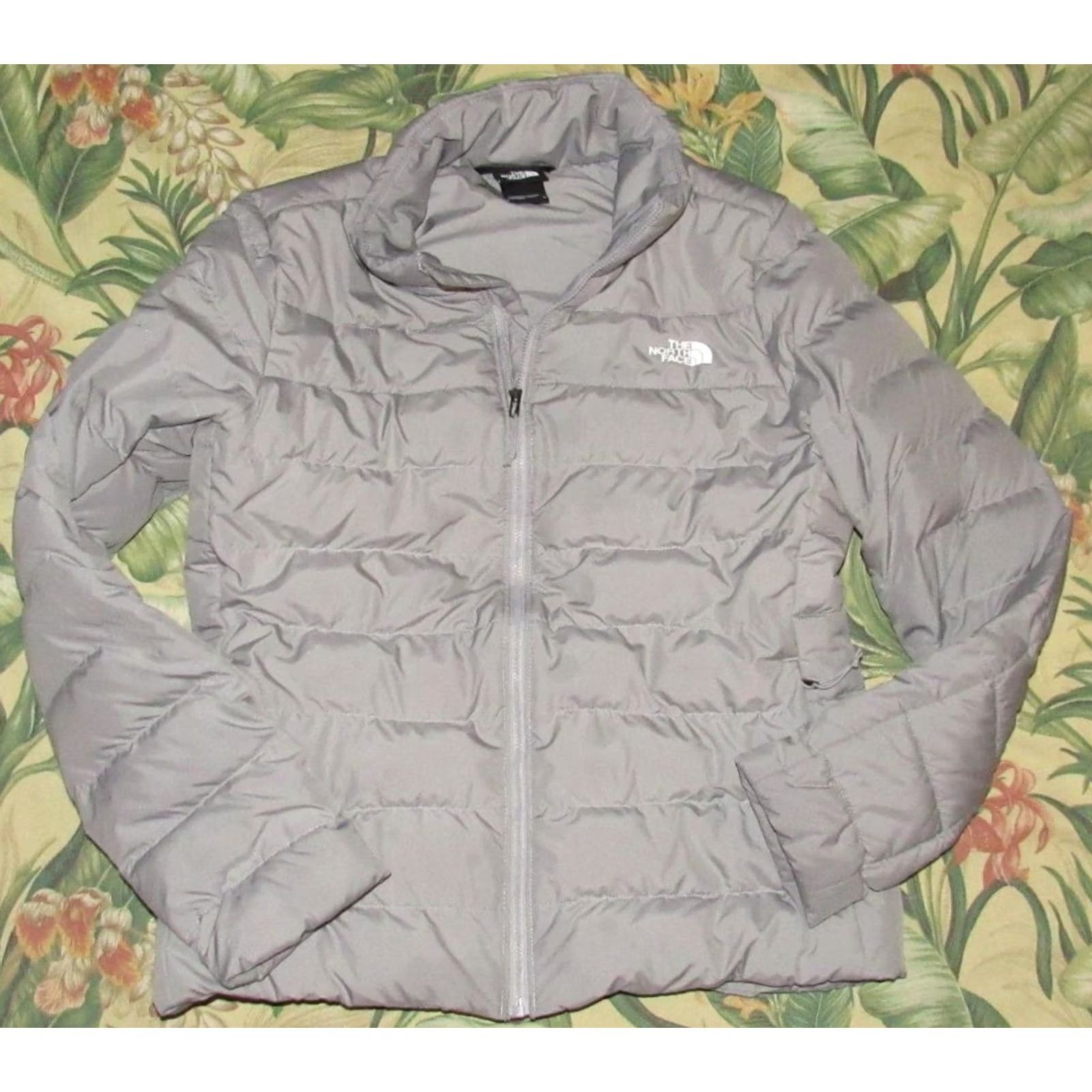 The North Face Womens North Face Grey Aconcagua 3 Down Puffer Jacket Large Size L / US 10 / IT 46 - 2 Thumbnail