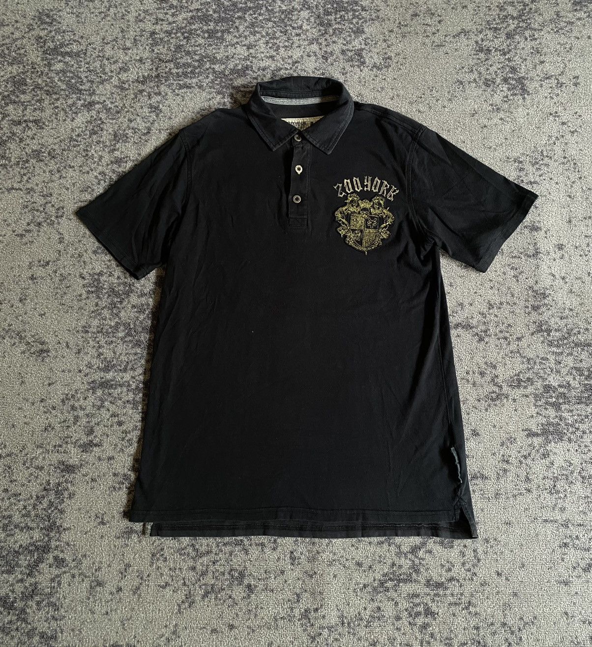 If Six Was Nine Y2k Zoo york ifsixwasnine style polo tshirt Size US M / EU 48-50 / 2 - 2 Thumbnail