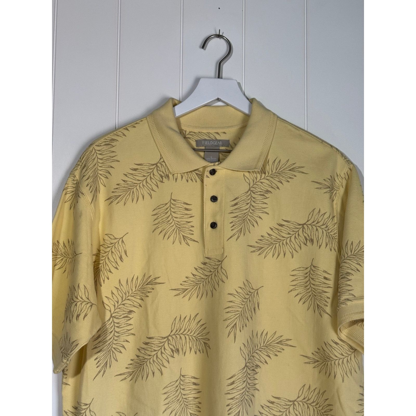Other Fieldgear Mens Polo Shirt Size Large Yellow Leaf Print Size US L / EU 52-54 / 3 - 3 Thumbnail