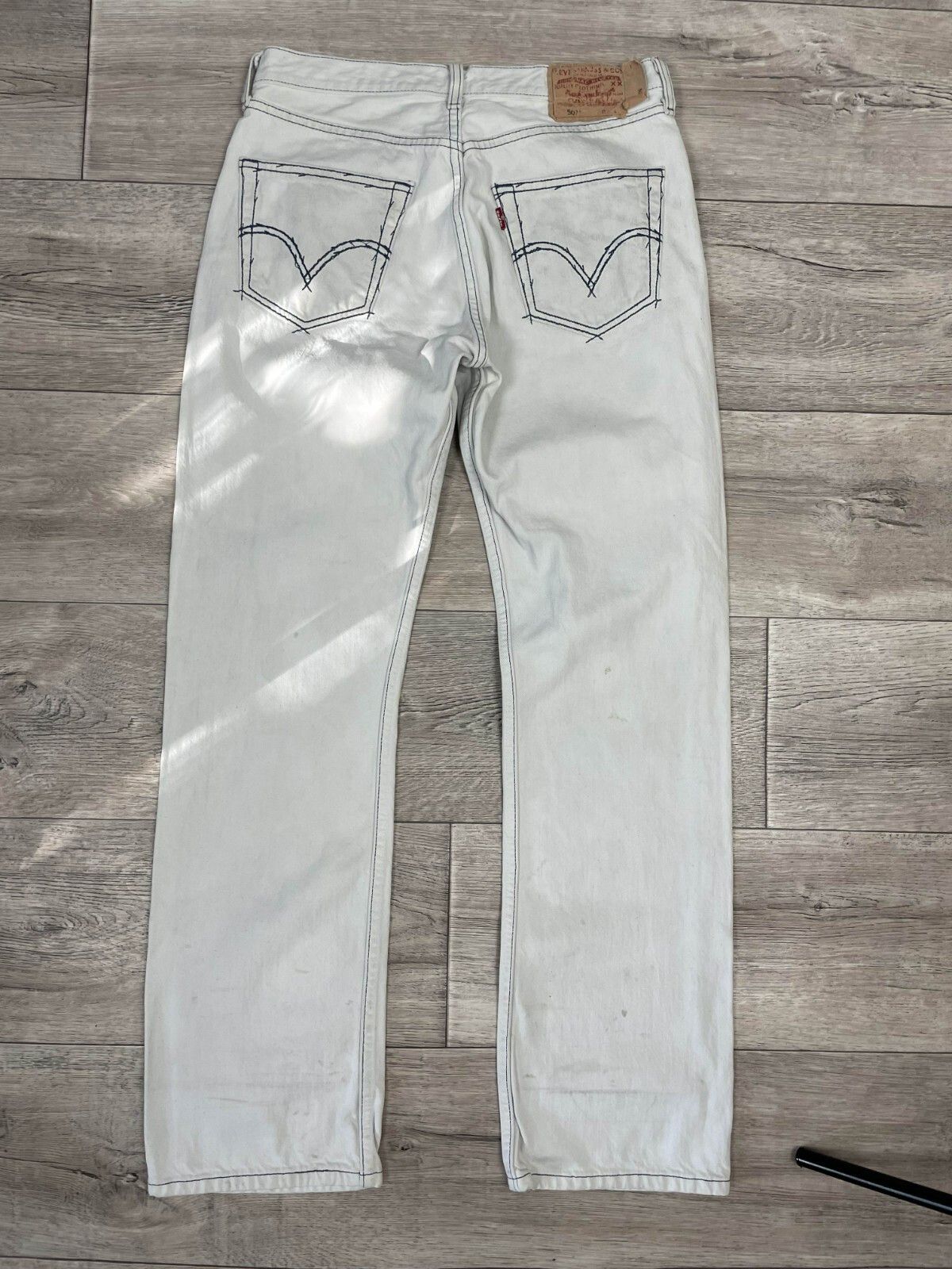 Levi's × Vintage Very Rare Levis 501 Vintage Denim Jeans 90s Straight Size US 31 - 3 Thumbnail