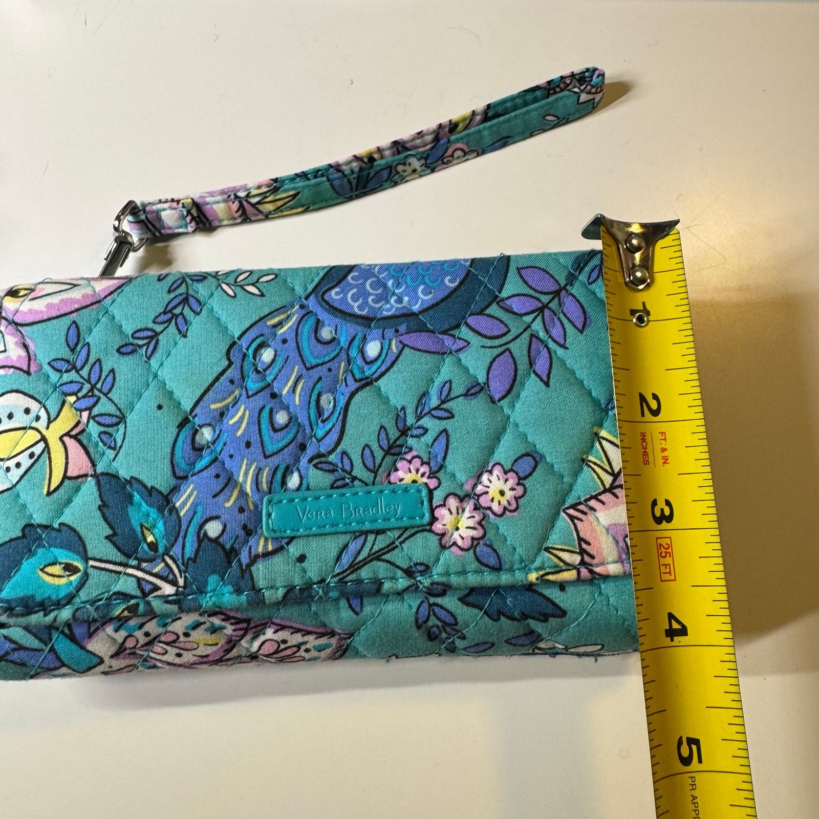 Vera Bradley Vera Bradley RFID Accordion Wristlet Wallet, Peacock Garden Size ONE SIZE - 8 Thumbnail