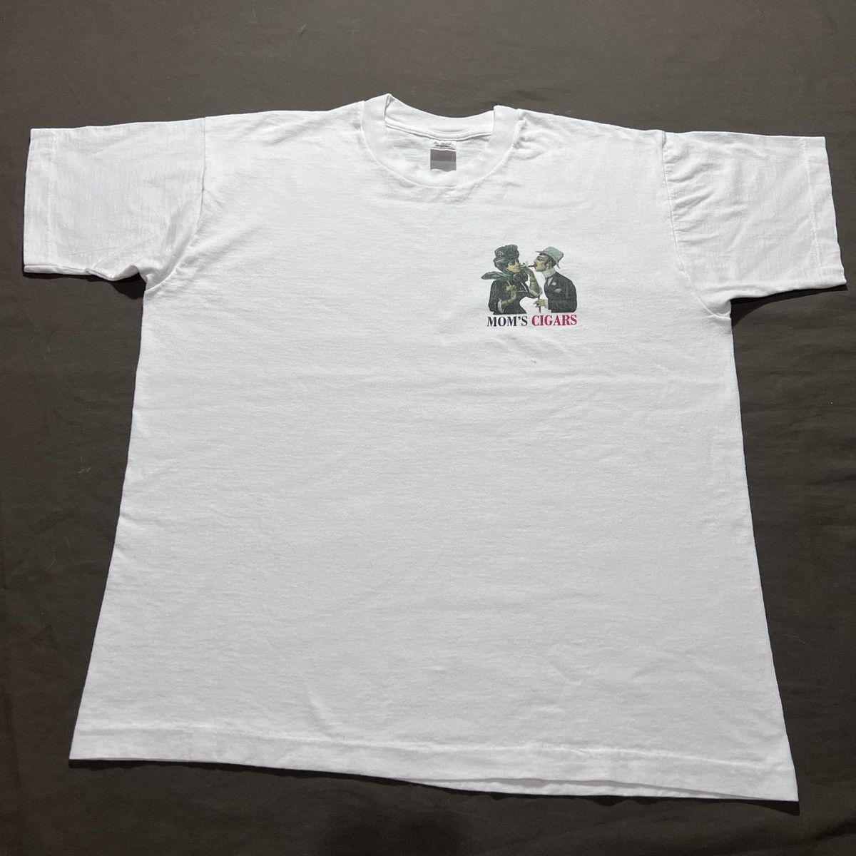 Vintage Vintage 90s MOM'S CIGARS Promo Tee XL graphic streetwear Size US XL / EU 56 / 4 - 2 Thumbnail