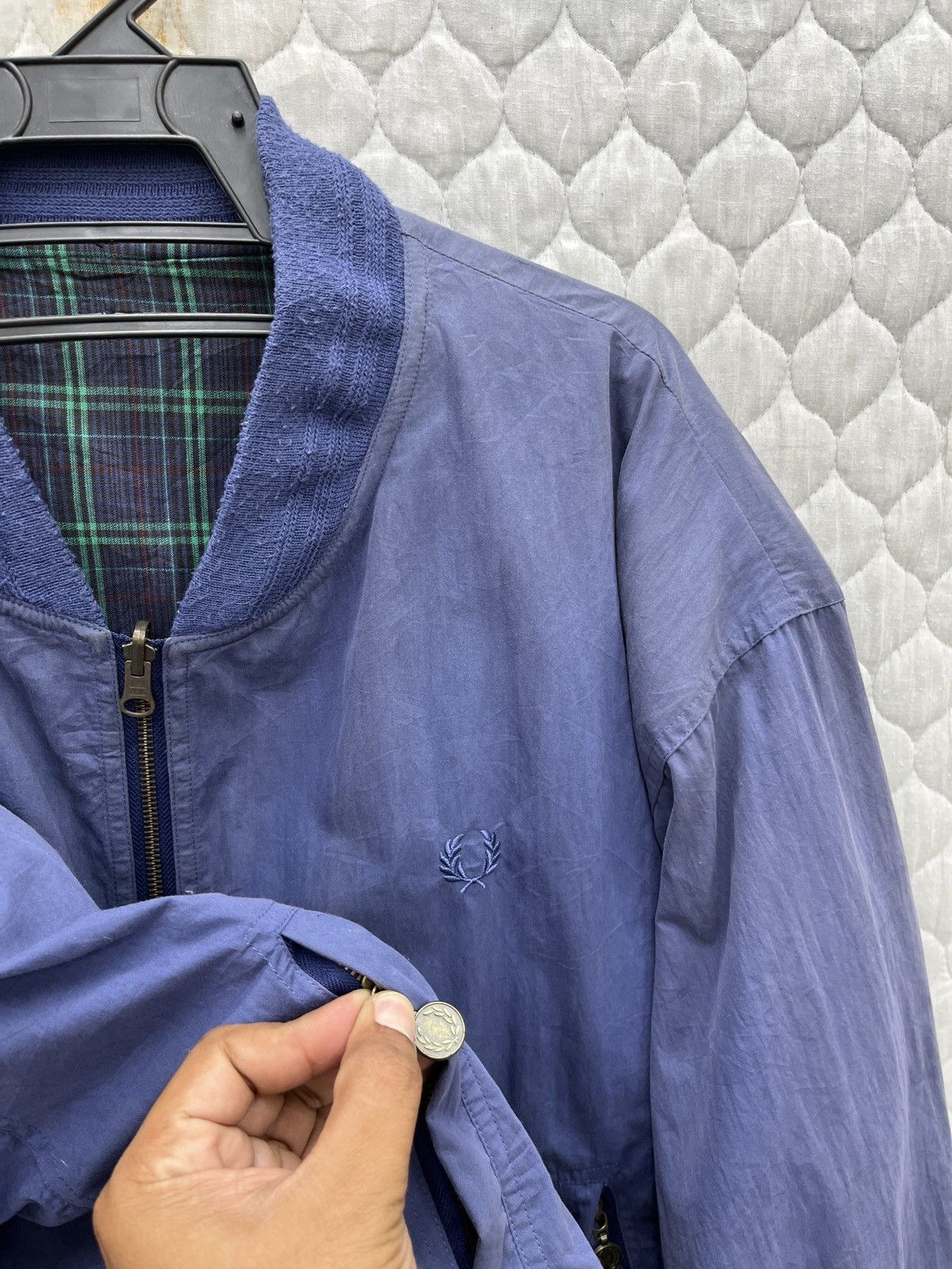 Fred Perry 🔥🔥🔥STEALS VTG FRED PERRY REVERSIBLE BOMBER JACKET Size US L / EU 52-54 / 3 - 10 Thumbnail