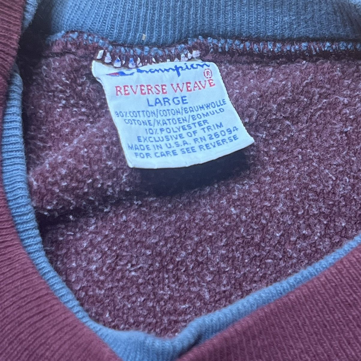 Champion × Vintage VTG 90s Champion Reverse Weave Sweatshirt Large Made In USA Size US L / EU 52-54 / 3 - 5 Thumbnail