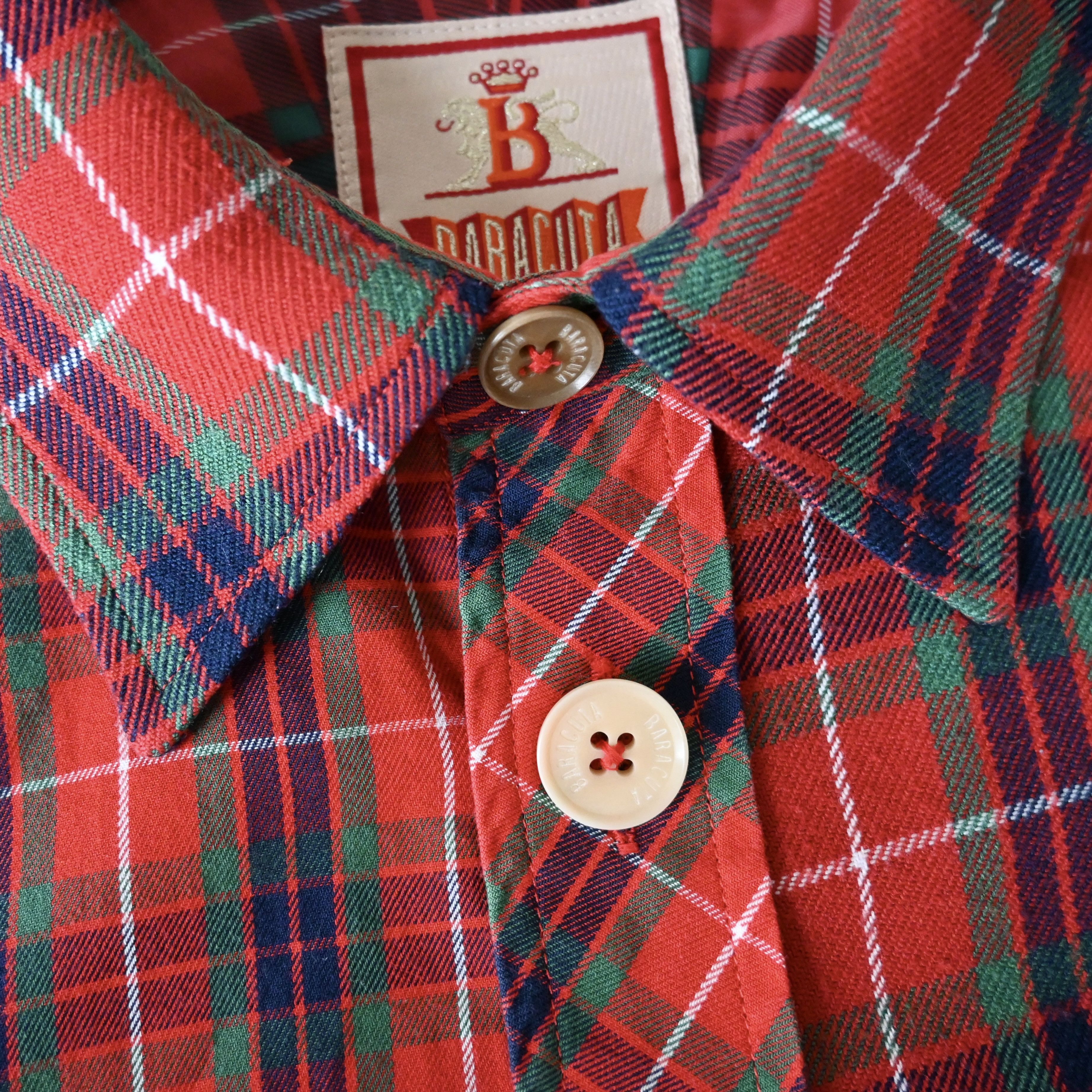Baracuta VTG 1990s BARACUTA tartan lining fabric shirt made in Japan Size US M / EU 48-50 / 2 - 13 Thumbnail