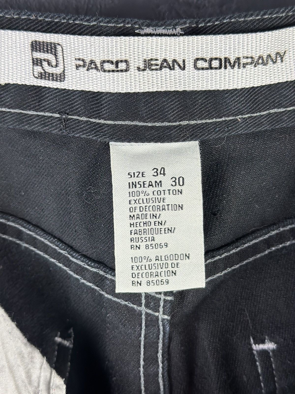 JNCO × Japanese Brand × Vintage Vintage Y2K Paco Baggy Wide Leg Jnco Style Cargo Jeans Size US 34 / EU 50 - 15 Thumbnail