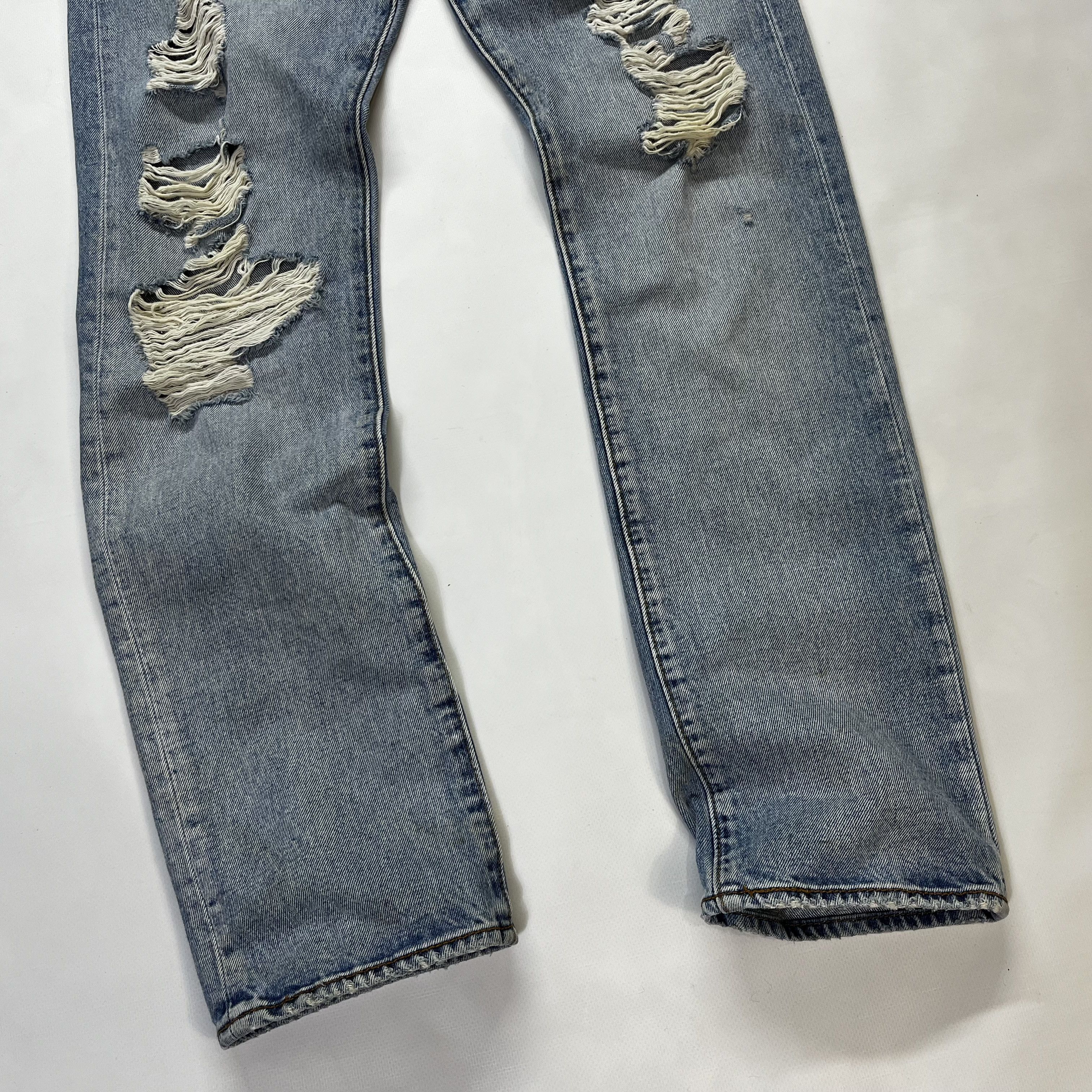 Levi's Vintage Levis 501 Distressed Denim Thrashed Pants Size US 32 / EU 48 - 4 Thumbnail