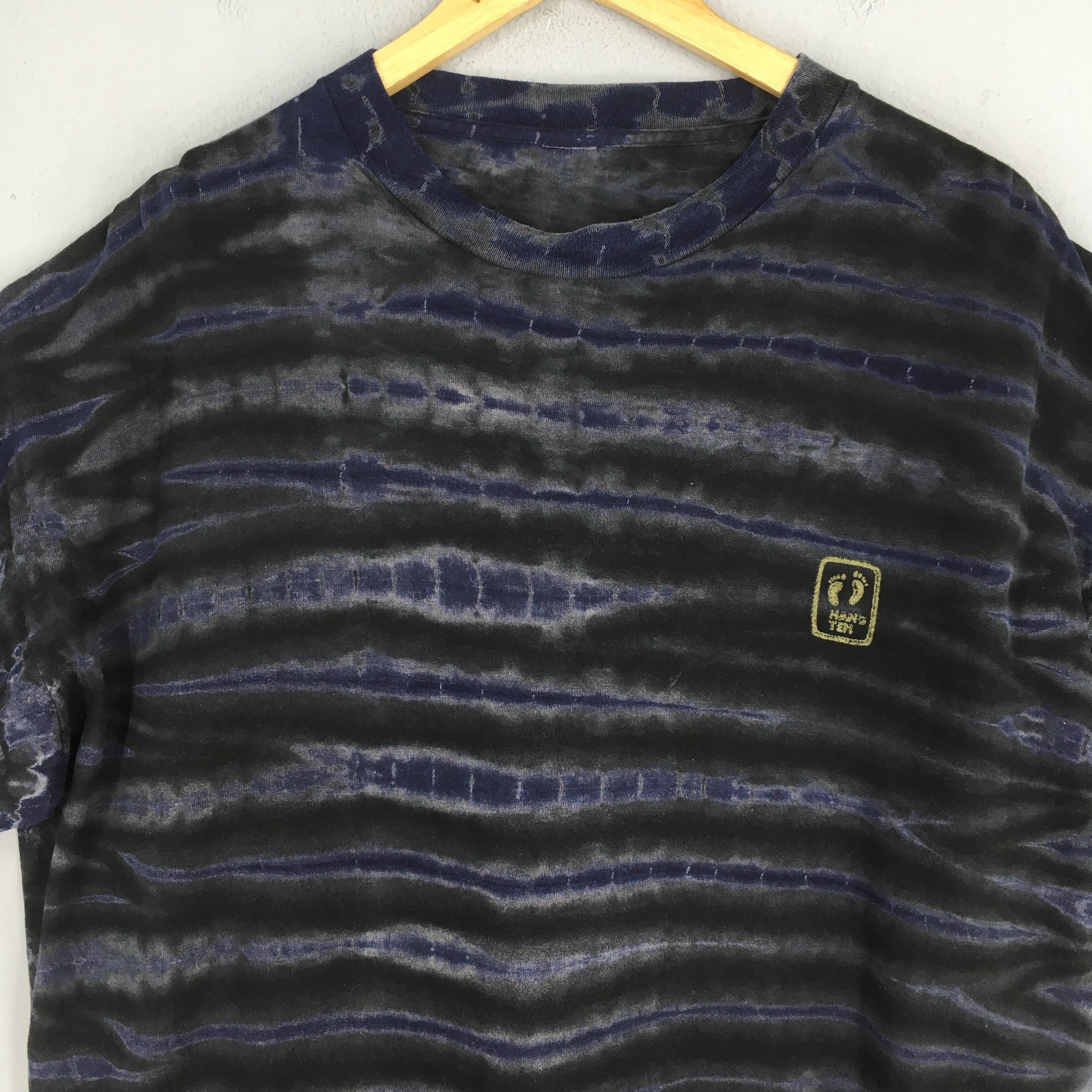 Hang Ten Vintage 90s Hang Ten Tie Dye Black T shirt 2XLarge Size US XXL / EU 58 / 5 - 5 Thumbnail